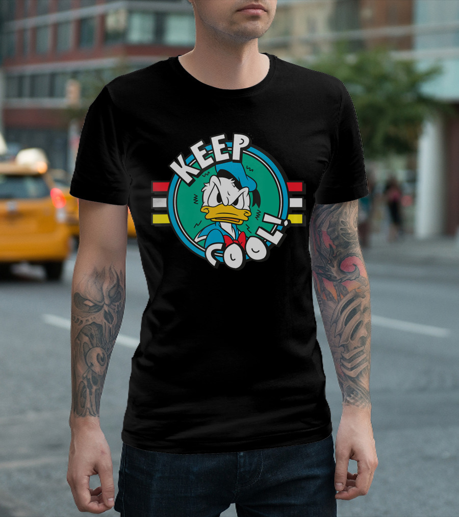 Disney Donald Duck Keep Cool Retro Circle T-Shirt
