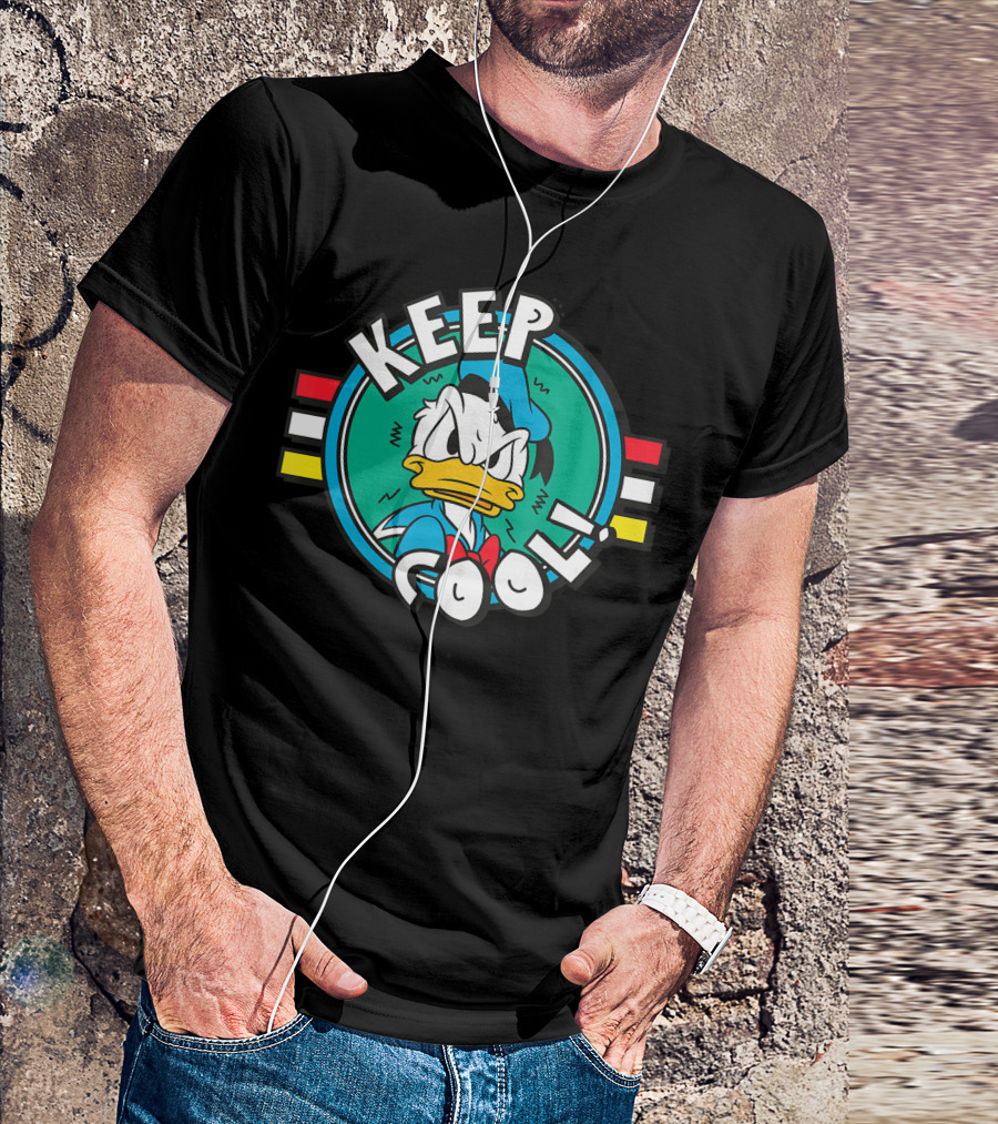 Disney Donald Duck Keep Cool Retro Circle T-Shirt