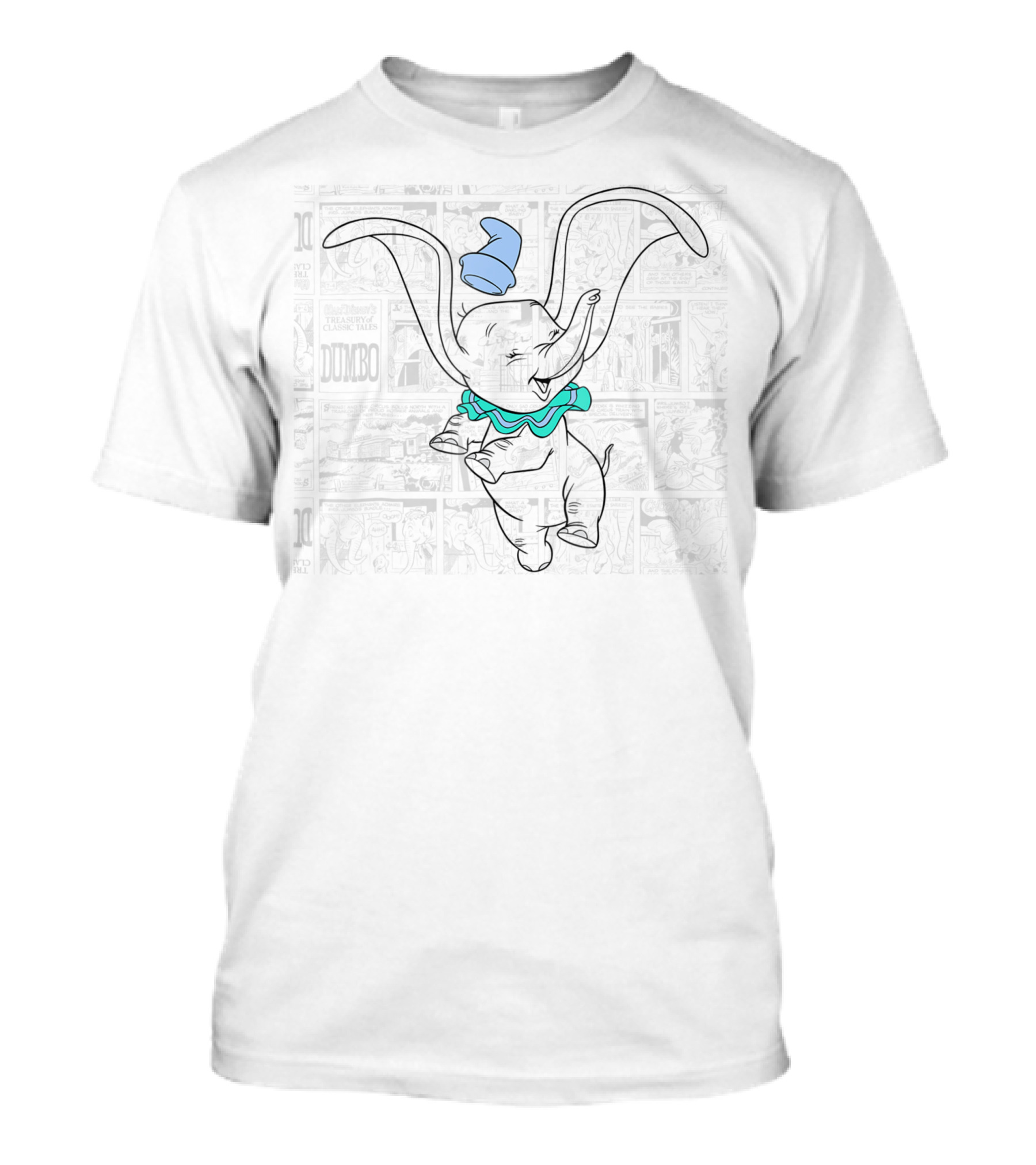 Disney Dumbo Comic Vintage Panels And Classic Costume T-Shirt