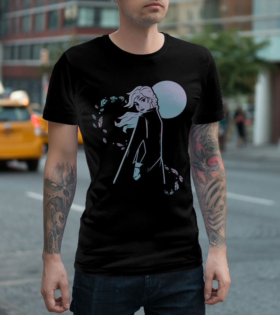 Frozen 2 Elsa Winter Solstice Moon Glow T-Shirt