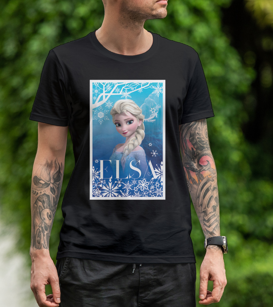 Disney Frozen Elsa Snowflakes Ice Castle T-Shirt