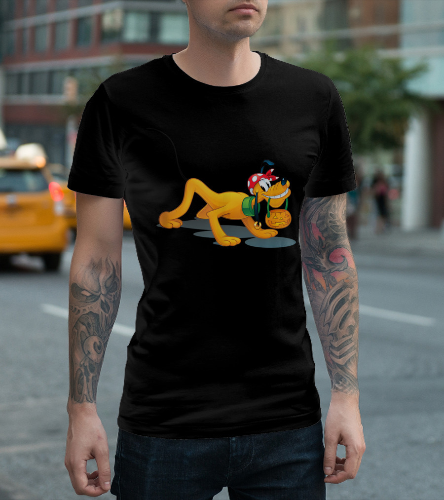 Disney Halloween Pluto Pirate Pumpkin Costume T-Shirt