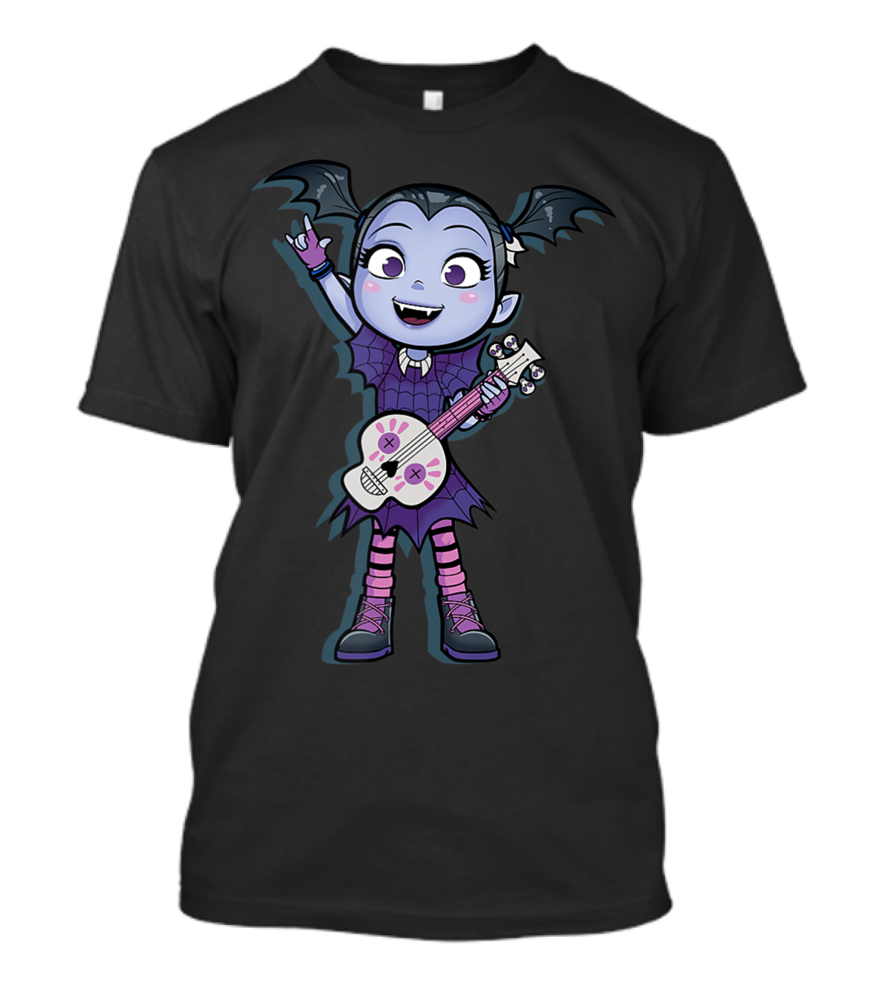 Disney Vampirina Halloween Rock On Guitar Bat Wings T-Shirt