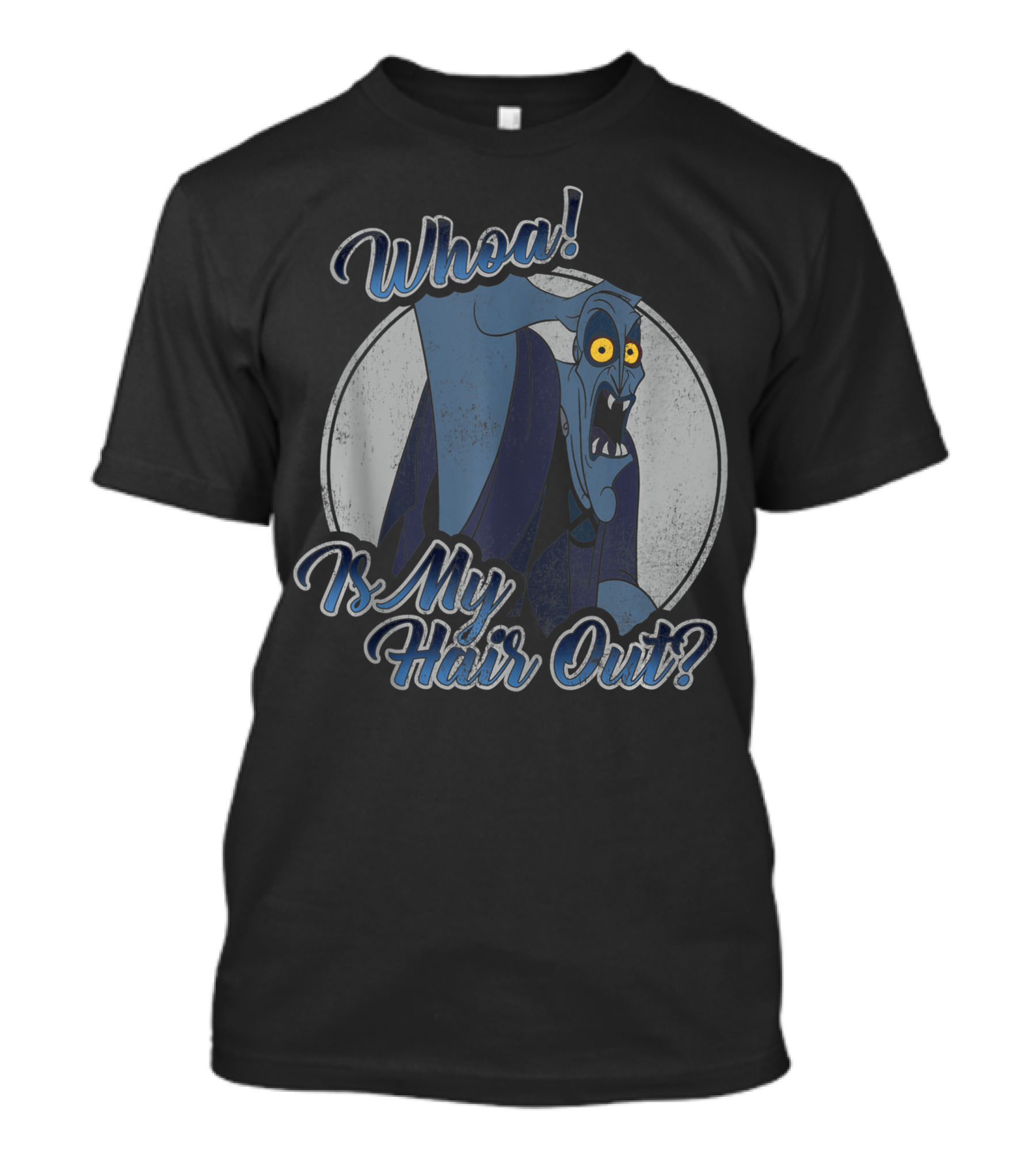 Disney Hercules Hades Whoa Is My Hair Out Funny Expression T-Shirt