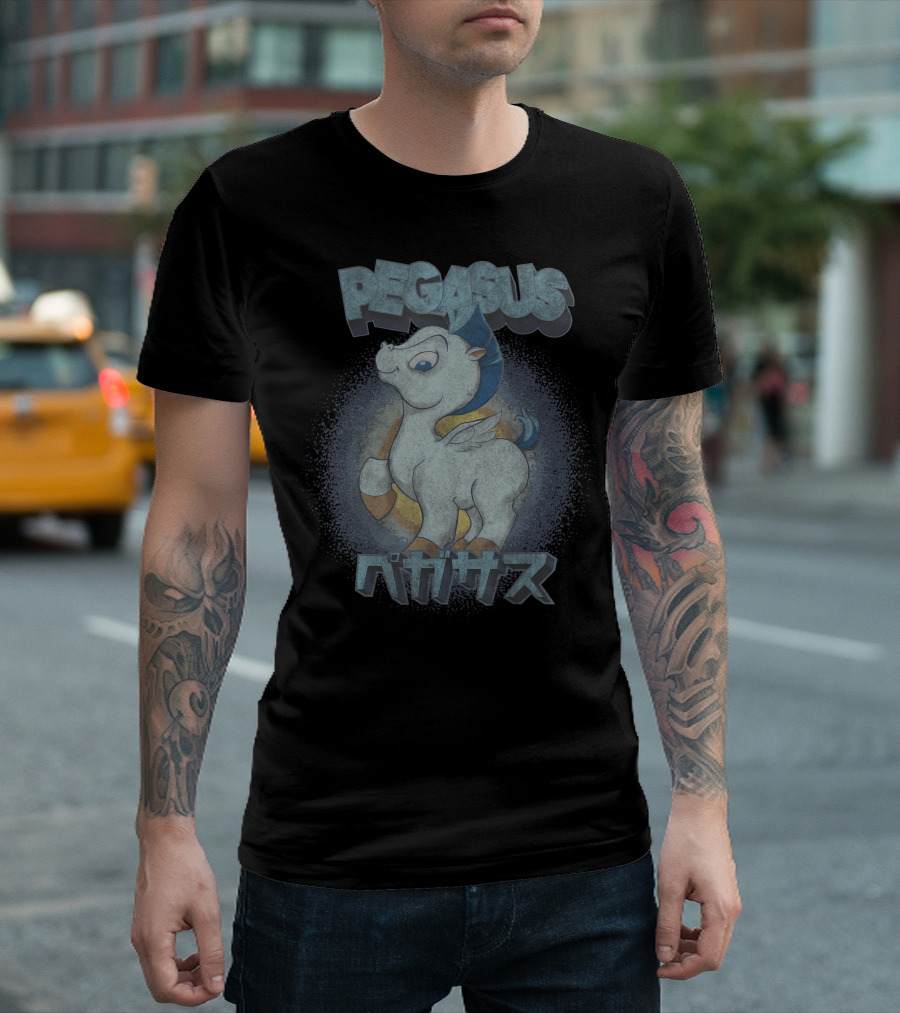 Disney Hercules Pegasus Kanji T-Shirt