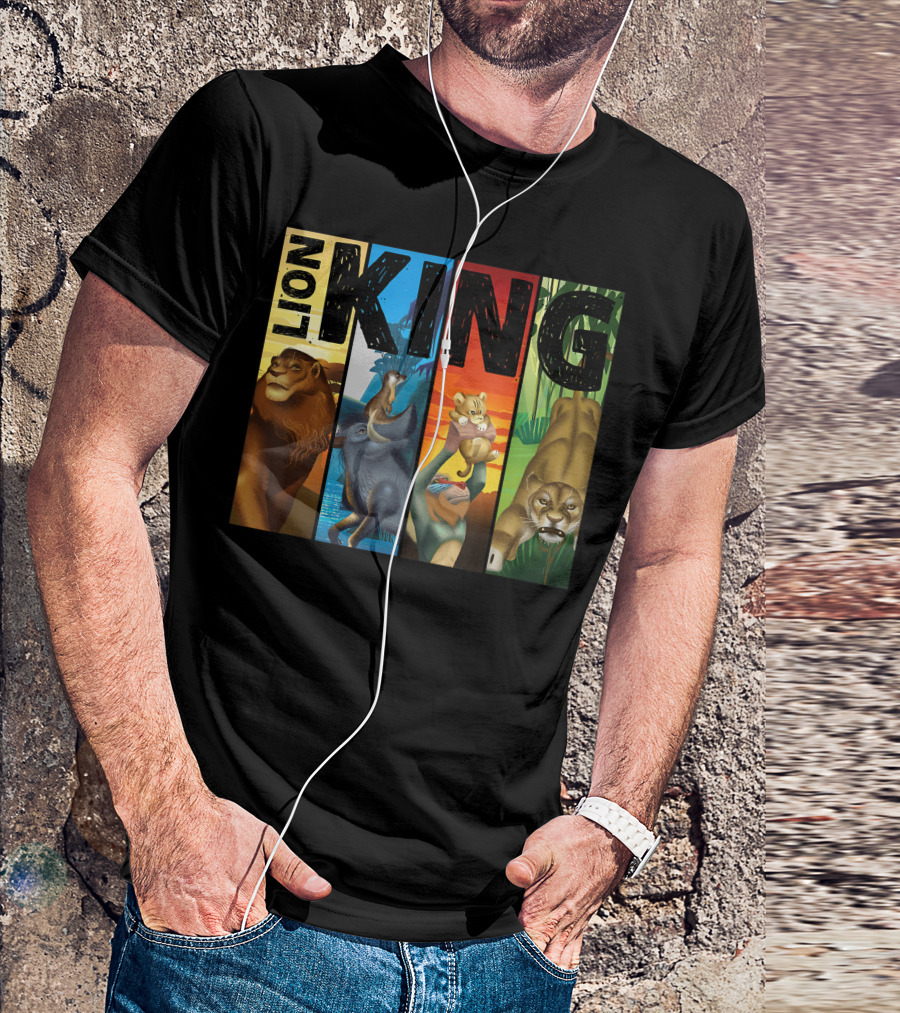 Lion King Live Action Disney Styled Characters Box T-Shirt