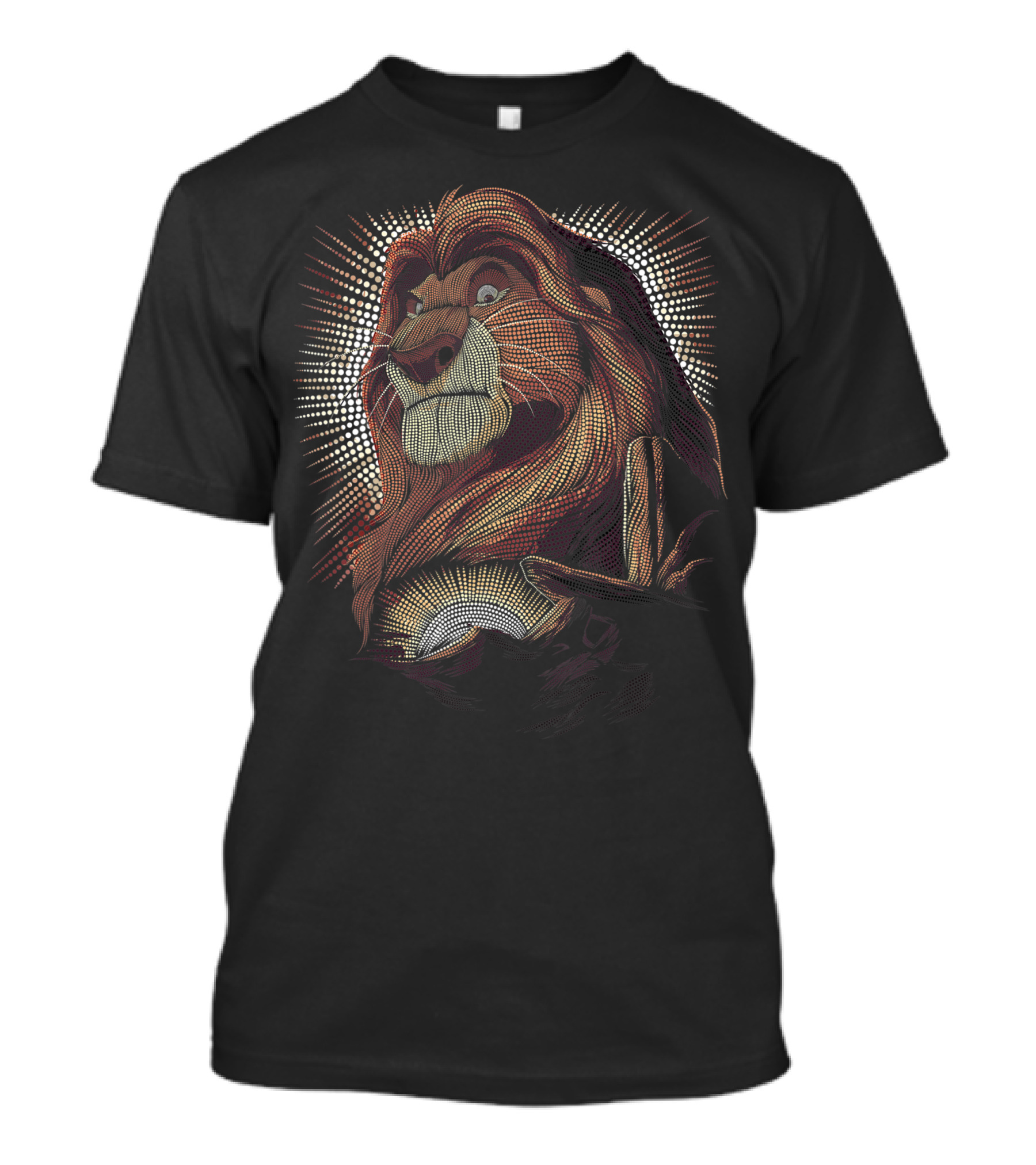 Disney Lion King Mufasa Pride Rock Dot Art Mufasa T-Shirt