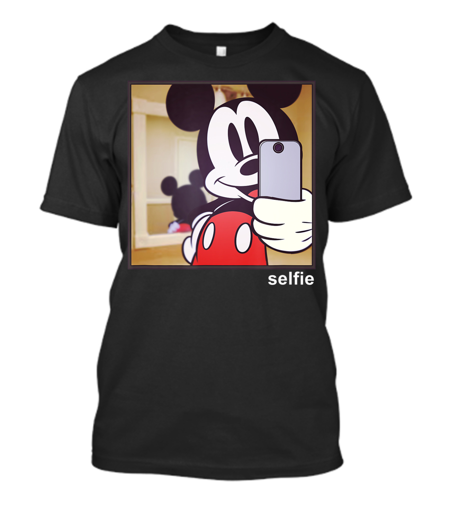 Disney Mickey Mouse Selfie Mirror Reflection T-Shirt