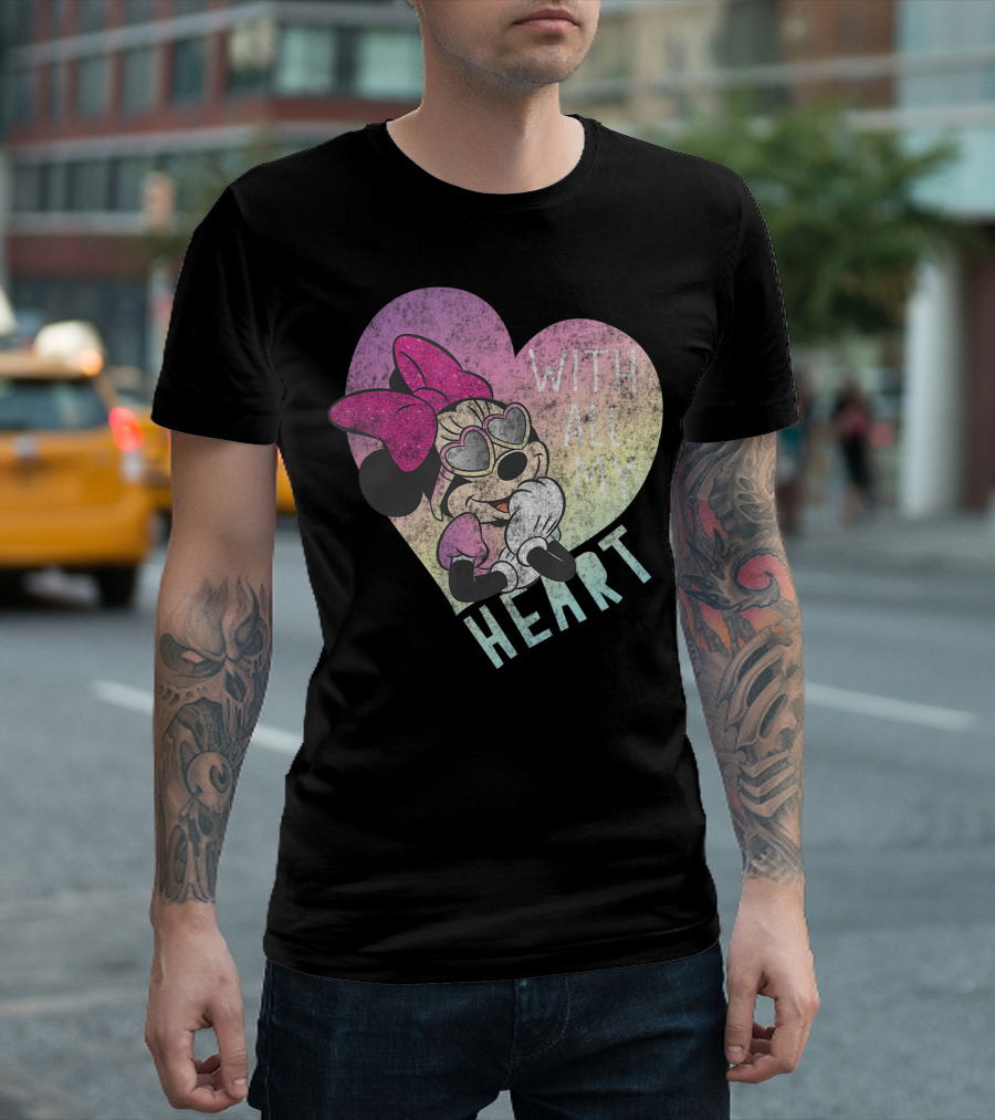 Disney Minnie Mouse With All My Heart T-Shirt