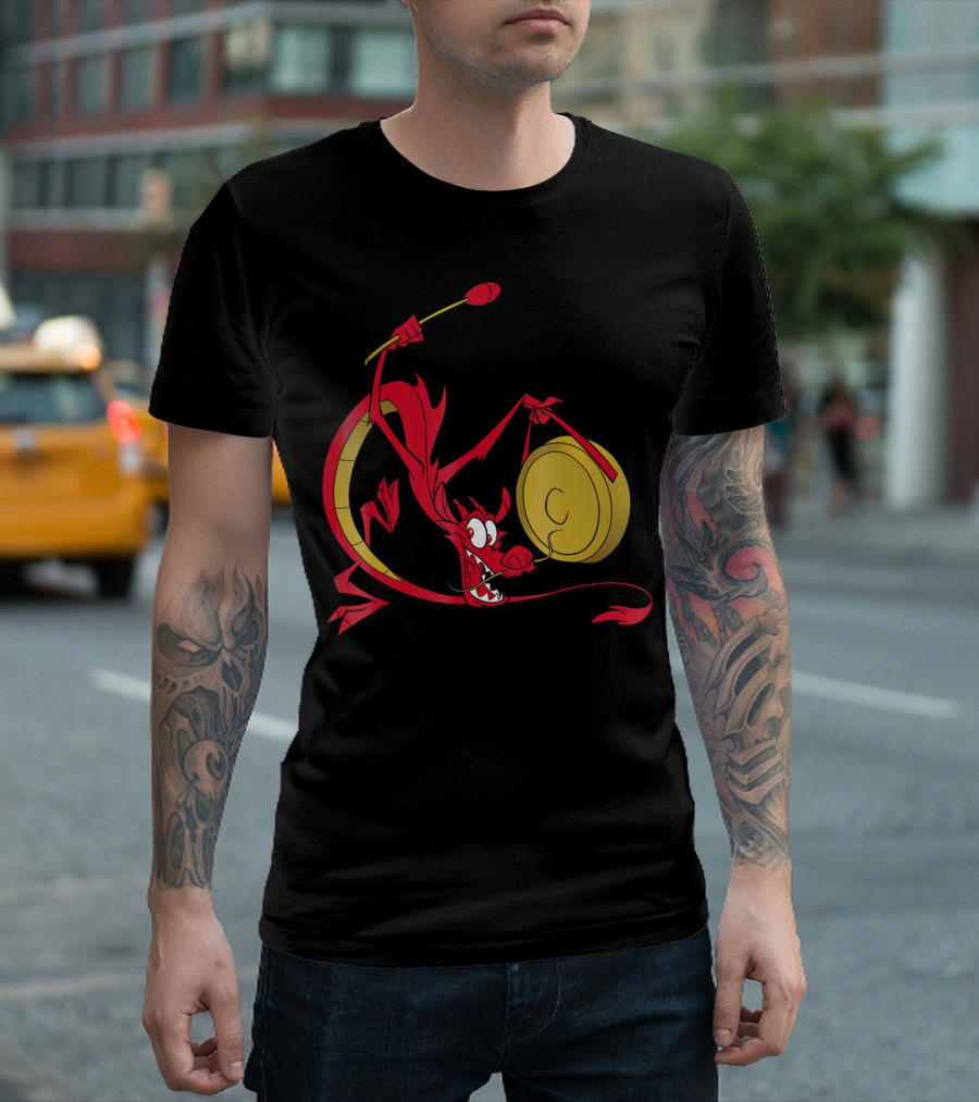 Disney Mulan Mushu Gong Playful Pose T-Shirt