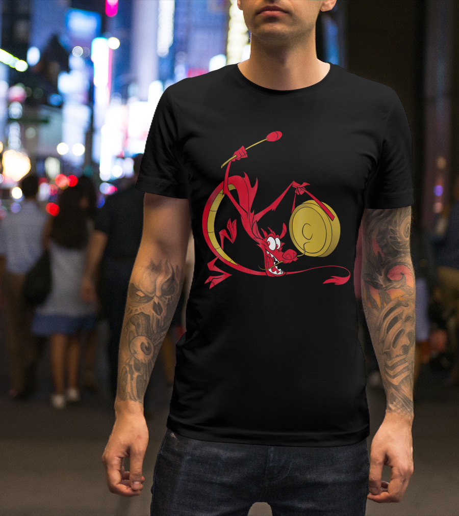 Disney Mulan Mushu Gong Playful Pose T-Shirt