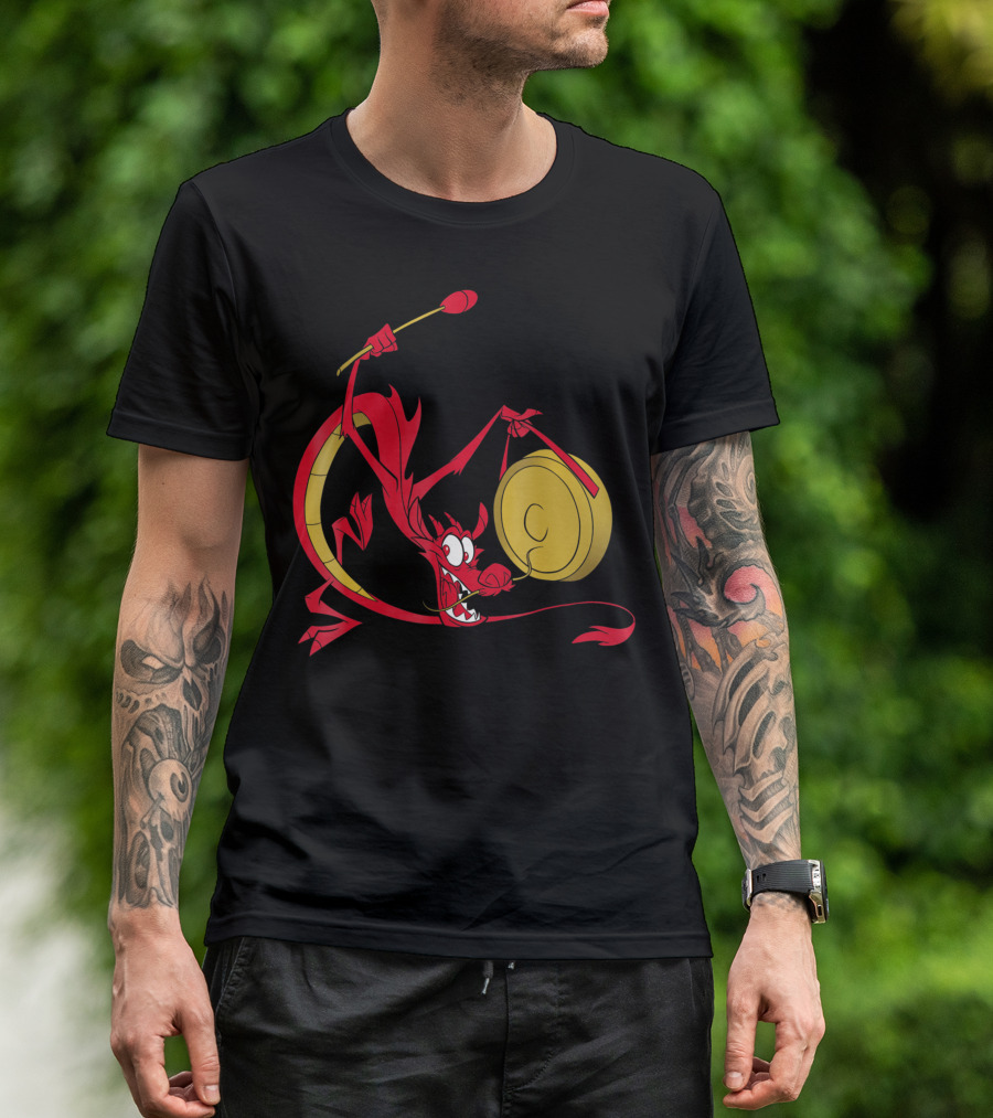 Disney Mulan Mushu Gong Playful Pose T-Shirt