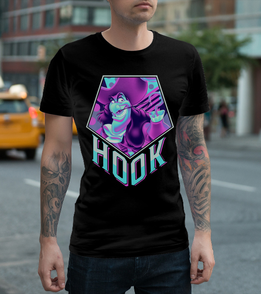 Disney Peter Pan Captain Hook Neon Pop T-Shirt
