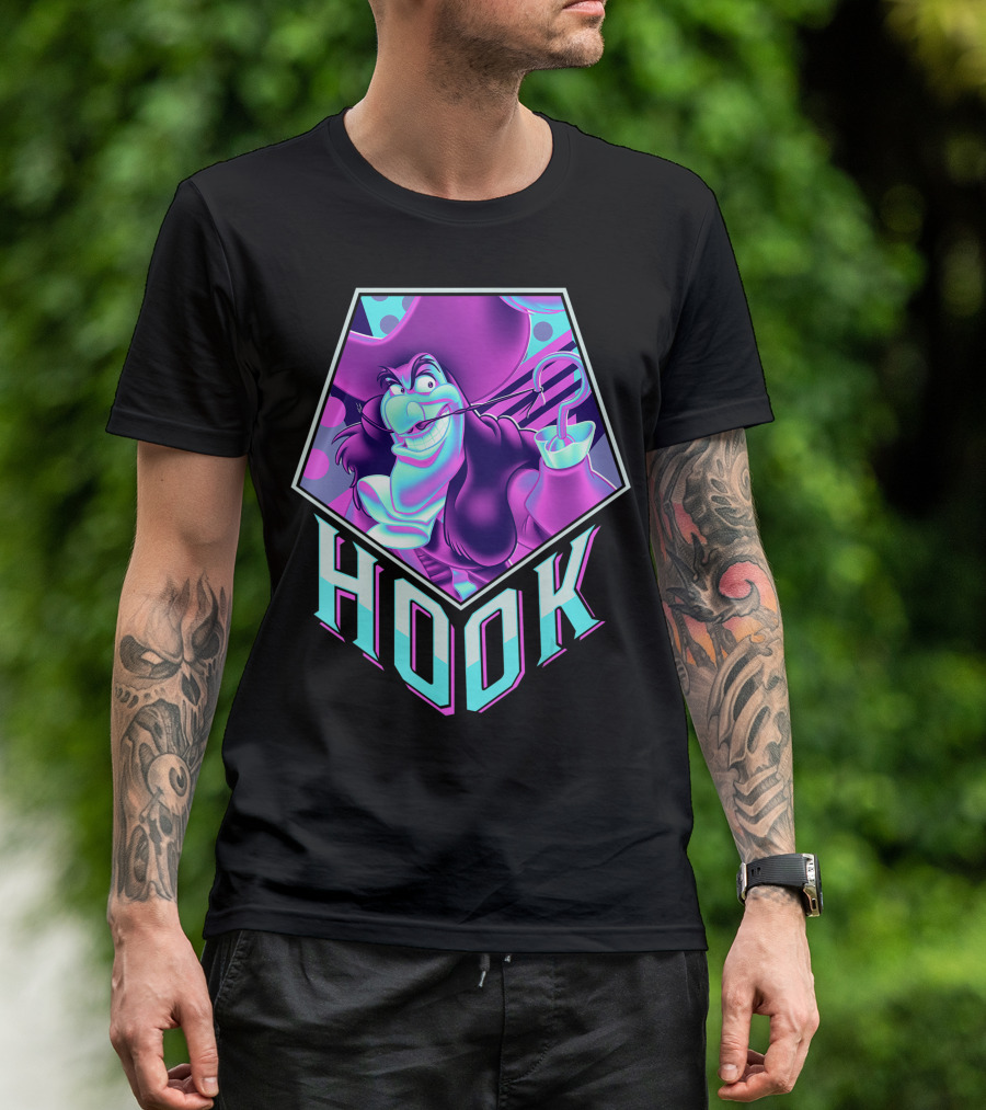 Disney Peter Pan Captain Hook Neon Pop T-Shirt
