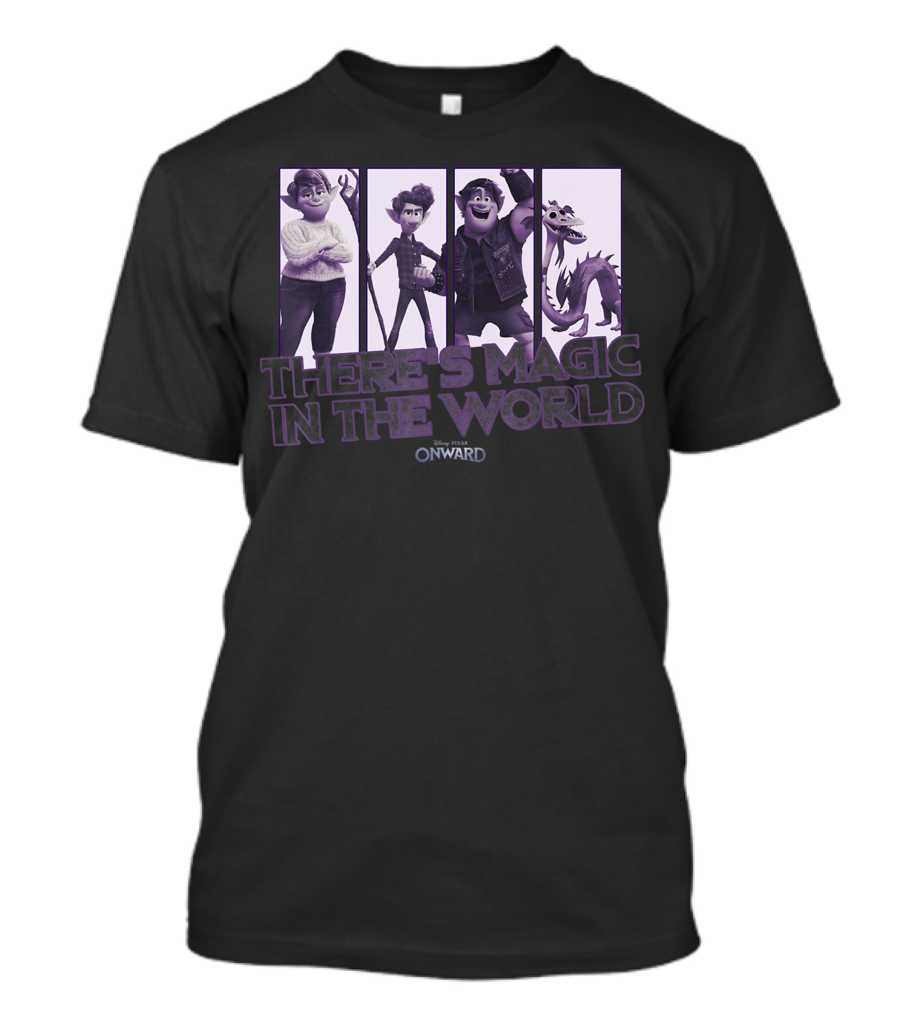 Pixar Onward Characters Group Magic Scene T-Shirt