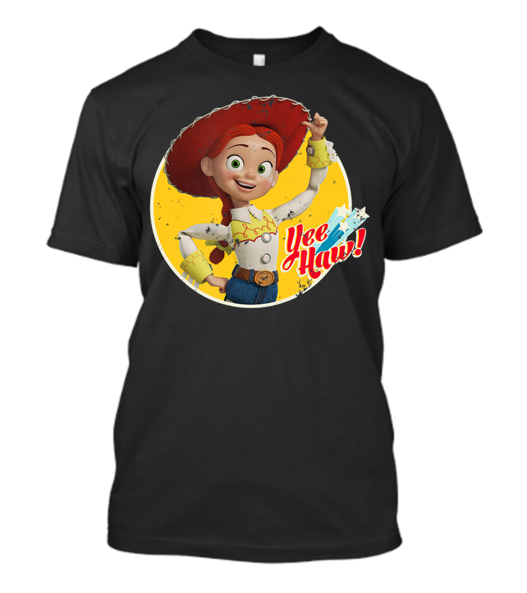 Disney Pixar Toy Story 4 Cowgirl Jessie Yee Haw Excited Pose T-Shirt
