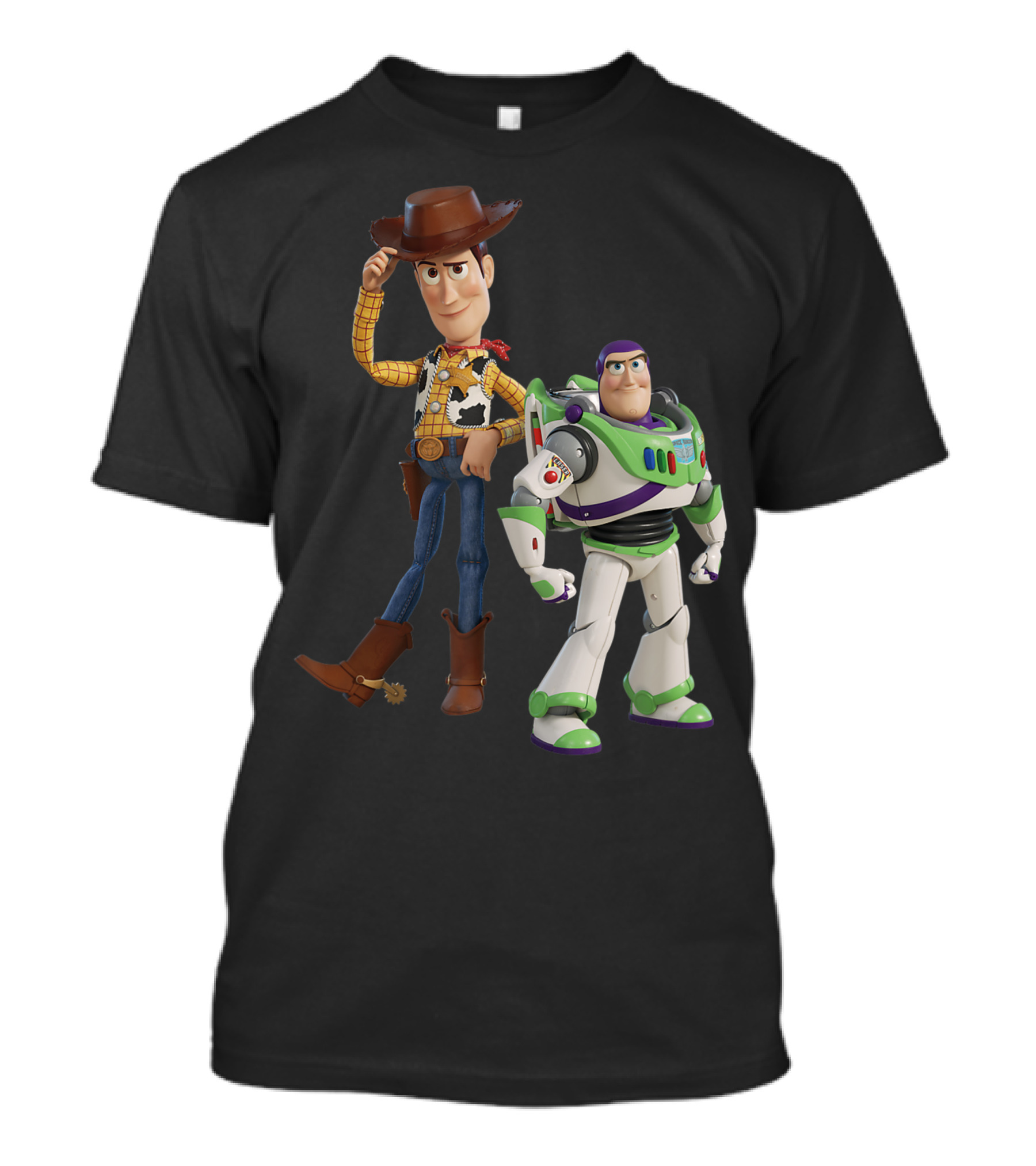 Toy Story 4 Woody And Buzz Lightyear Pixar Characters T-Shirt