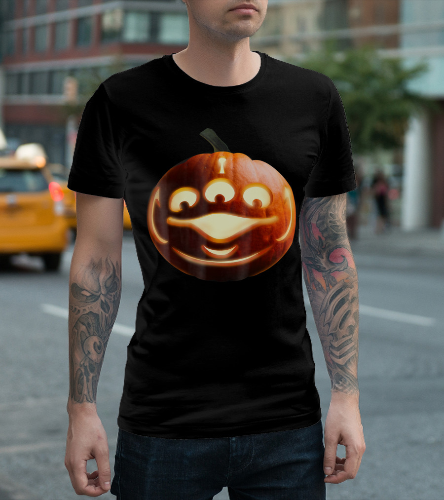 Disney Pixar Toy Story Alien Face Pumpkin Carving T-Shirt