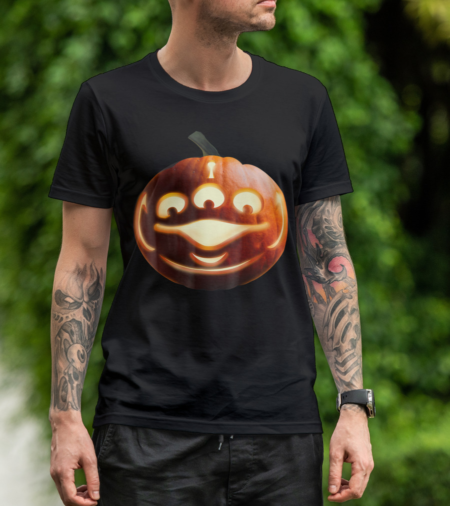 Disney Pixar Toy Story Alien Face Pumpkin Carving T-Shirt