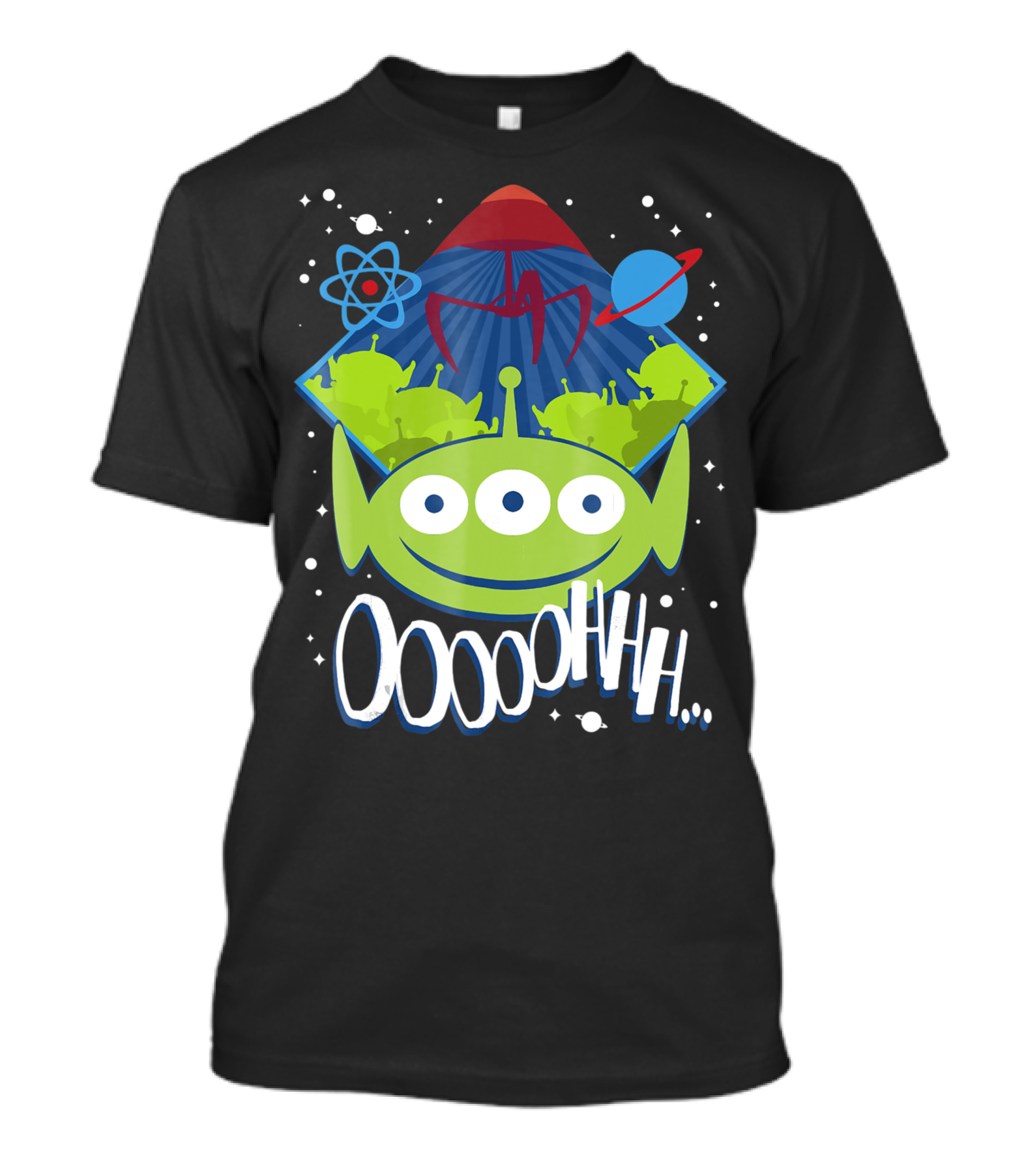 Disney Pixar Toy Story Aliens Ooohhh Claw And Space Elements T-Shirt