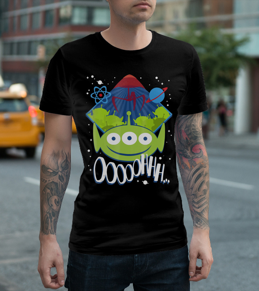 Disney Pixar Toy Story Aliens Ooohhh Claw And Space Elements T-Shirt
