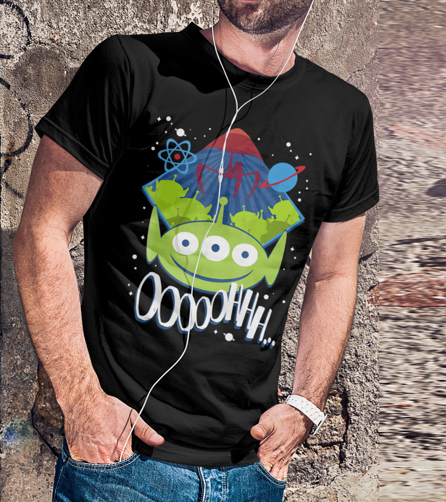 Disney Pixar Toy Story Aliens Ooohhh Claw And Space Elements T-Shirt