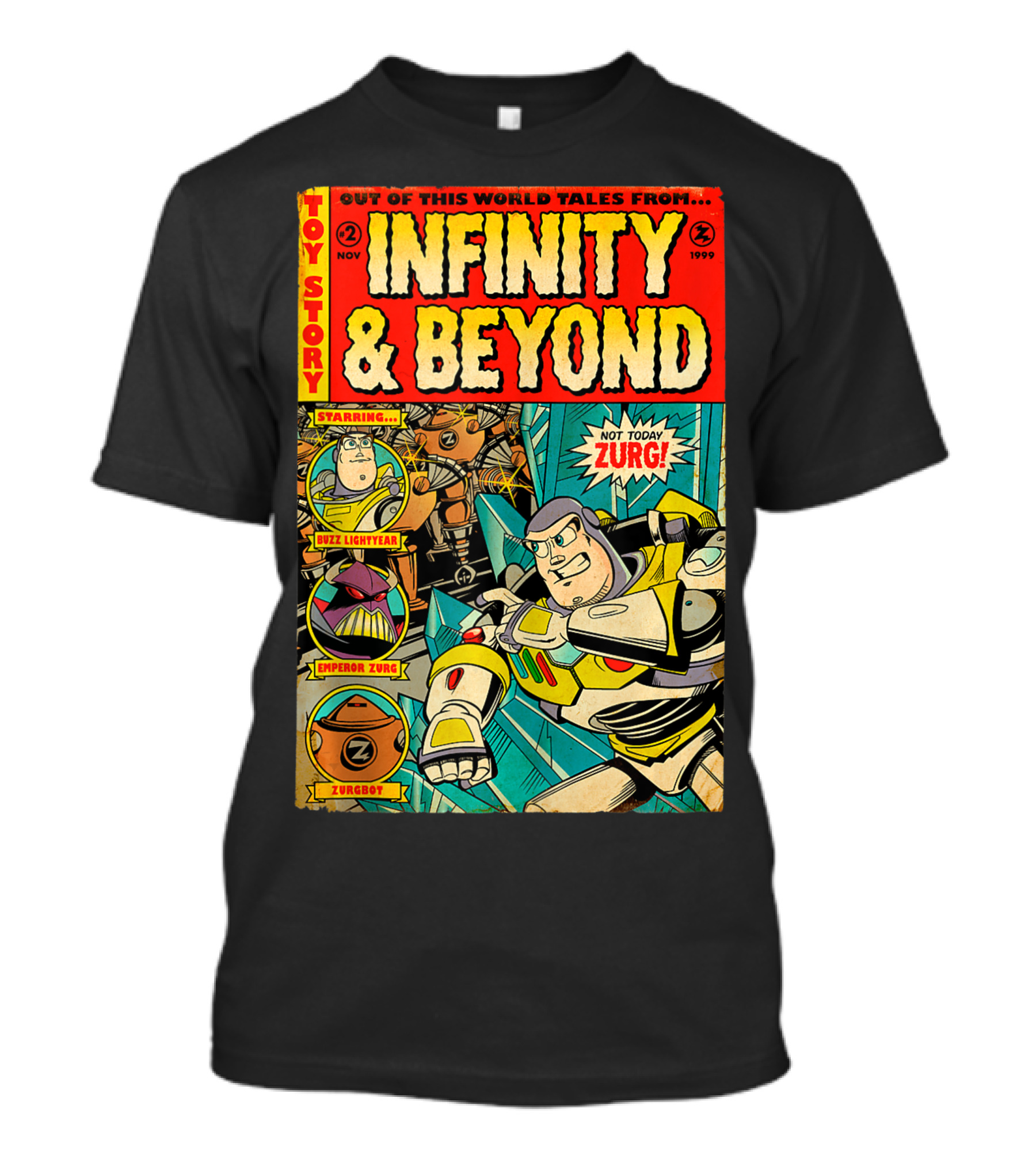Toy Story Comic Starring Buzz Lightyear Featuring Emperor Zurg Issue 2 November 1999 Infinity And Beyond T-Shirt