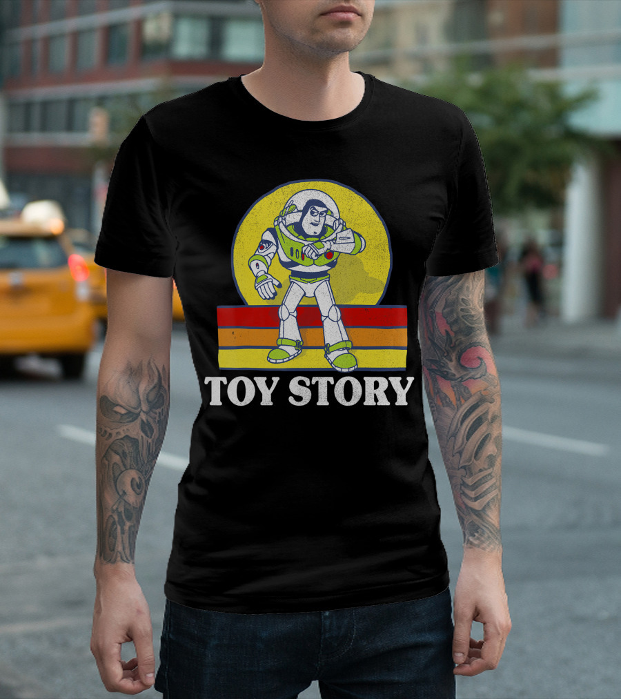 Buzz Lightyear Retro Sun Pose Toy Story T-Shirt