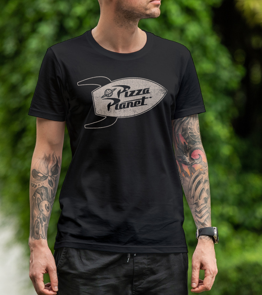 Disney Pixar Toy Story Pizza Planet Rocket Shuttle Vintage T-Shirt