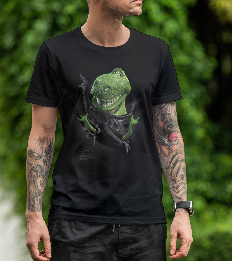 Disney Pixar Toy Story Rex Tear Through Toy Story T-Shirt