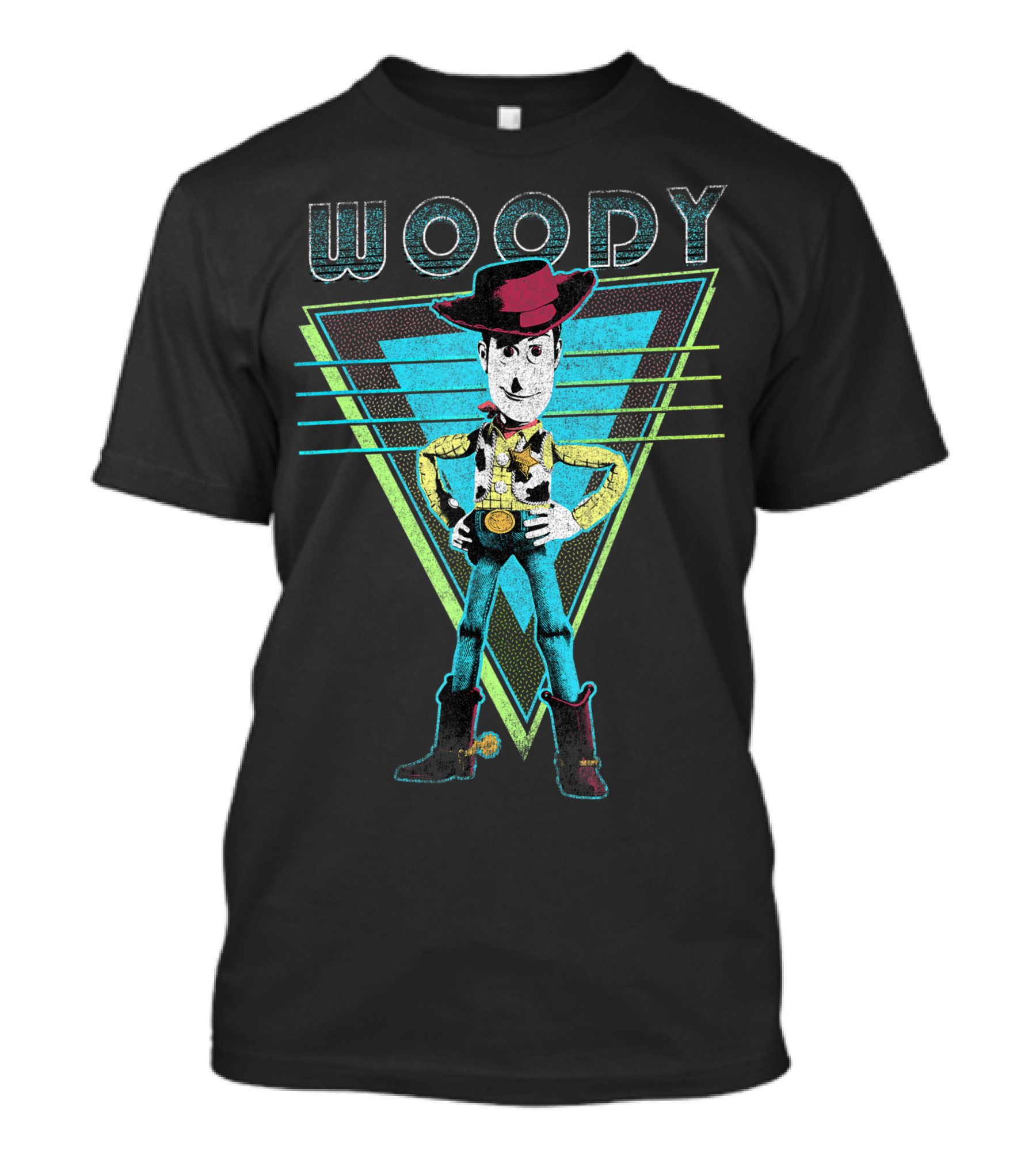 Woody Geometric Style Toy Story Pixar Vintage Retro T-Shirt