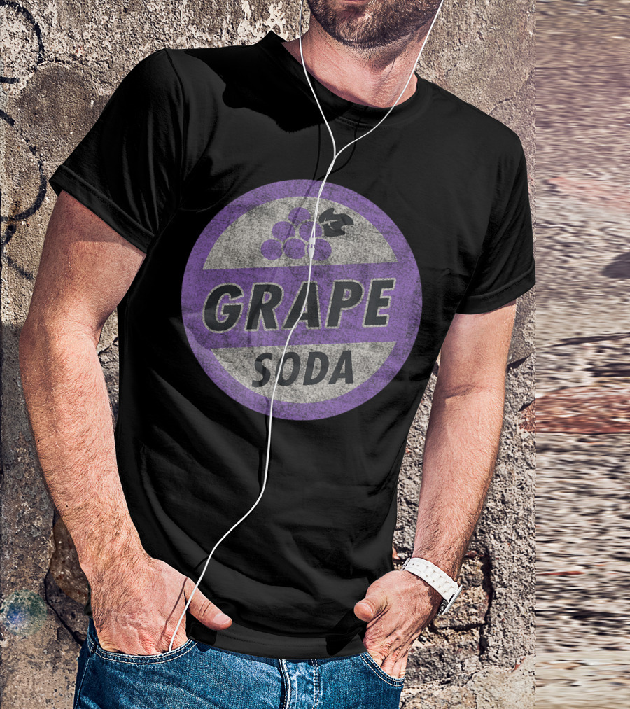Grape Soda Badge Disney Pixar Up Movie Iconic Bottle Cap Pin T-Shirt