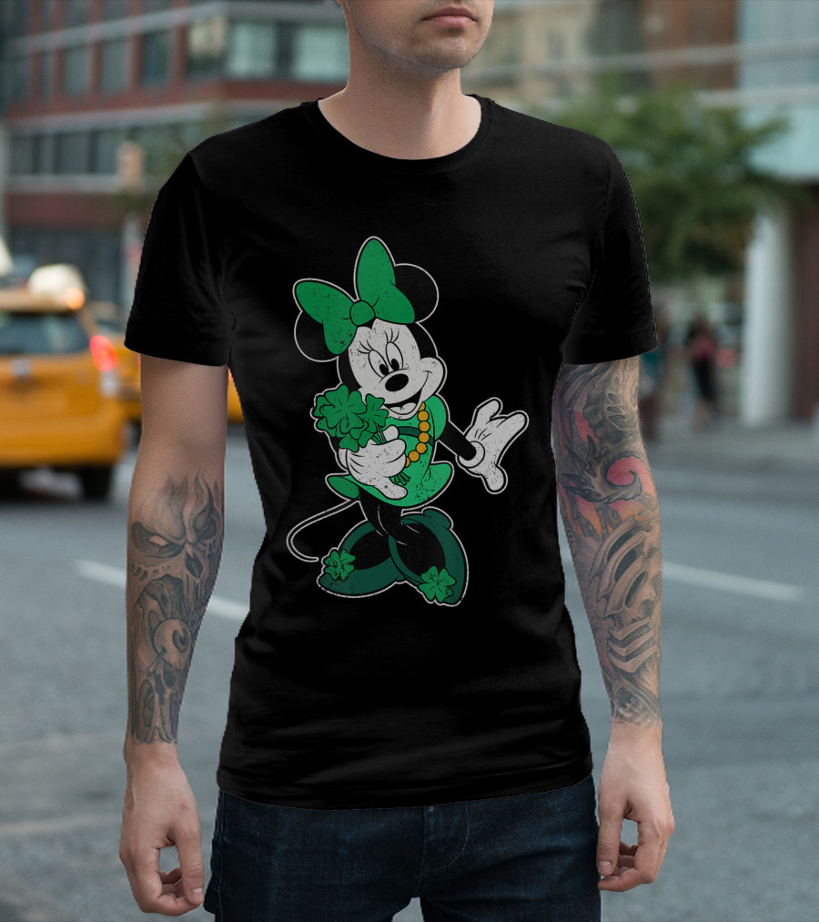 Disney St. Patrick's Day Shamrock Minnie Mouse T-Shirt