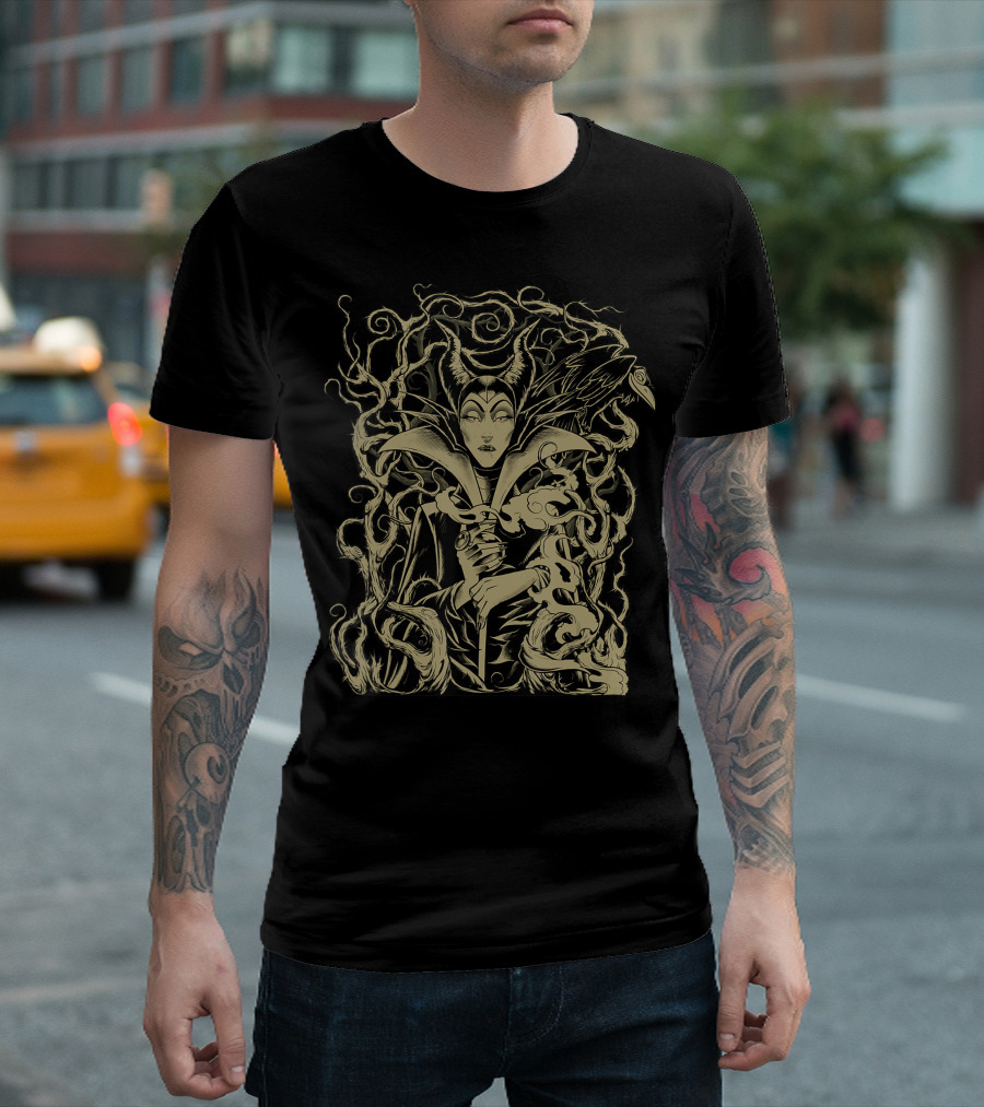 Disney Sleeping Beauty Maleficent Enchanted Branch Throne T-Shirt