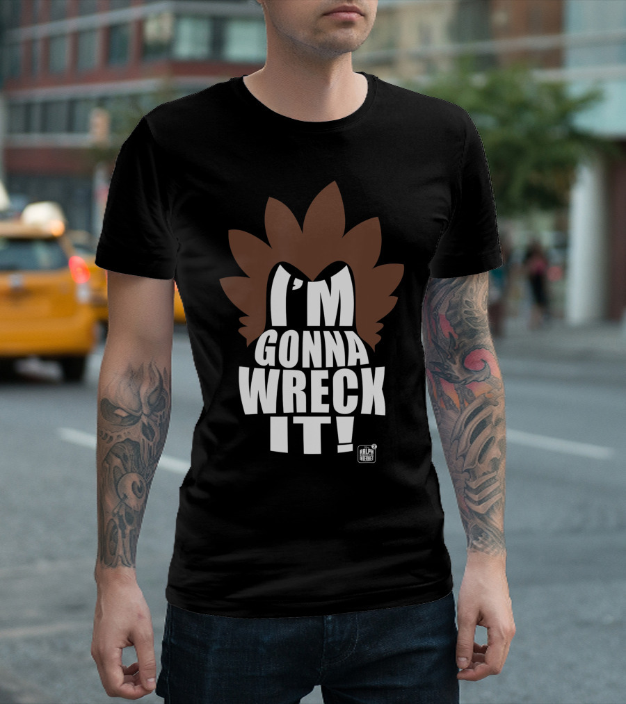 Disney Wreck It Ralph 2 I'm Gonna Wreck It Brown Hair T-Shirt