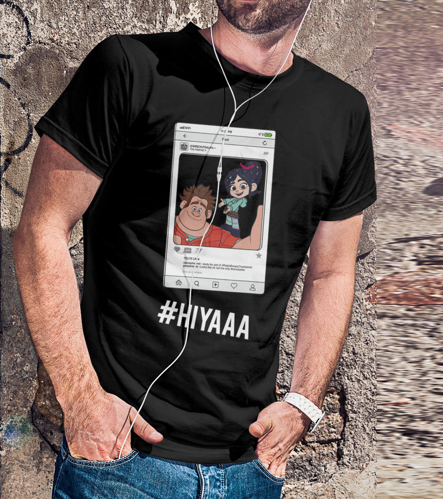 Wreck It Ralph Vanellope Hiyaaa Selfie Screenshot Instagram Post T-Shirt