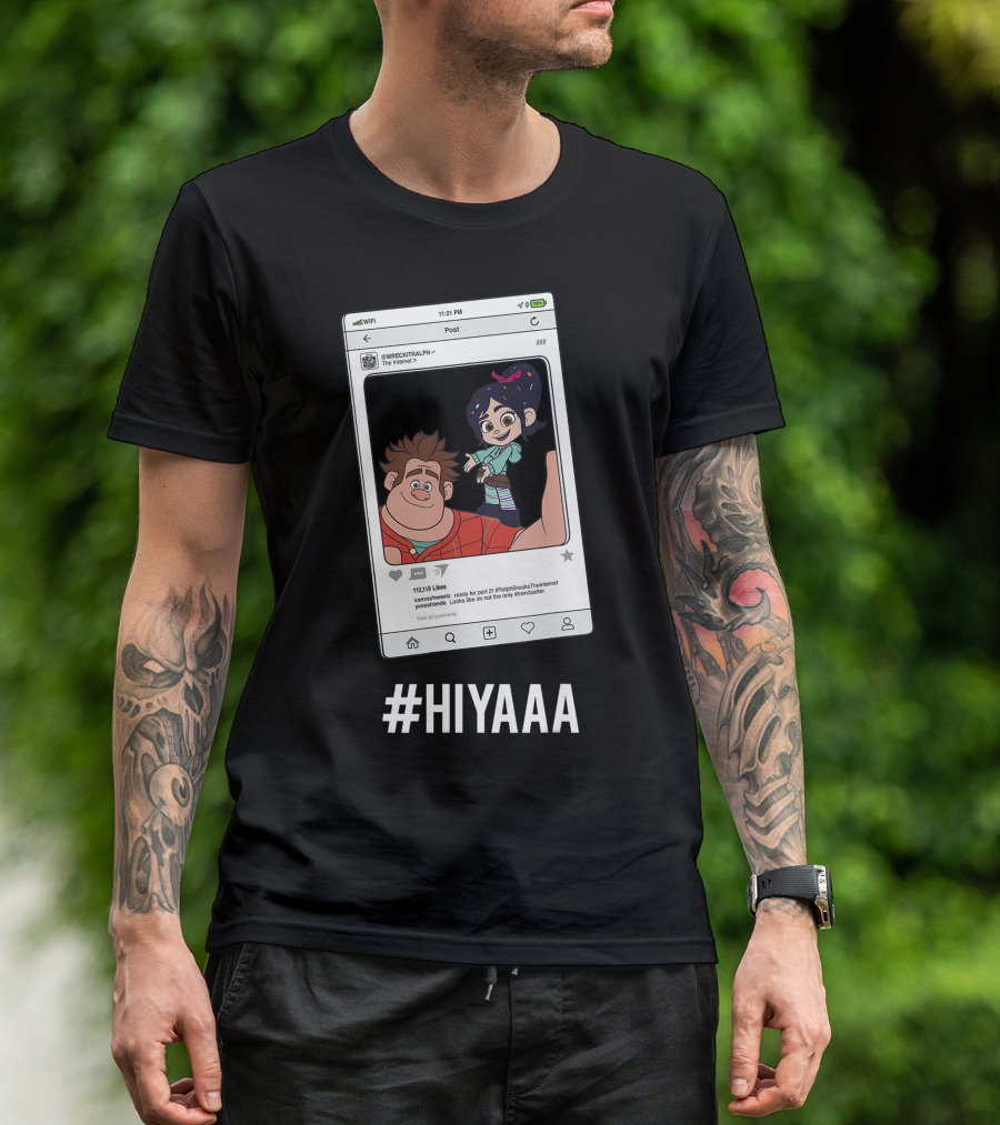 Wreck It Ralph Vanellope Hiyaaa Selfie Screenshot Instagram Post T-Shirt