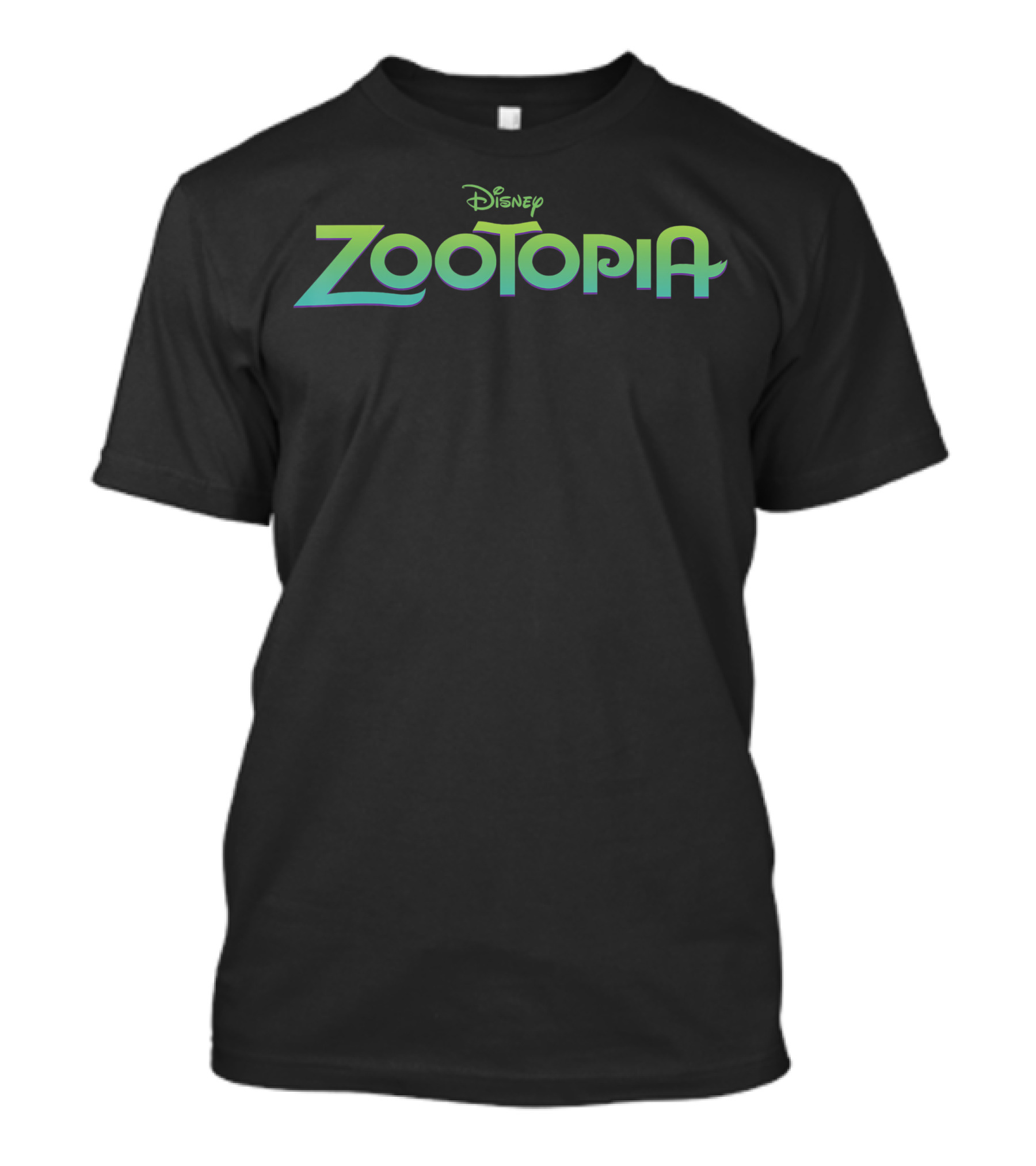 Disney Zootopia Movie Gradient Text T-Shirt