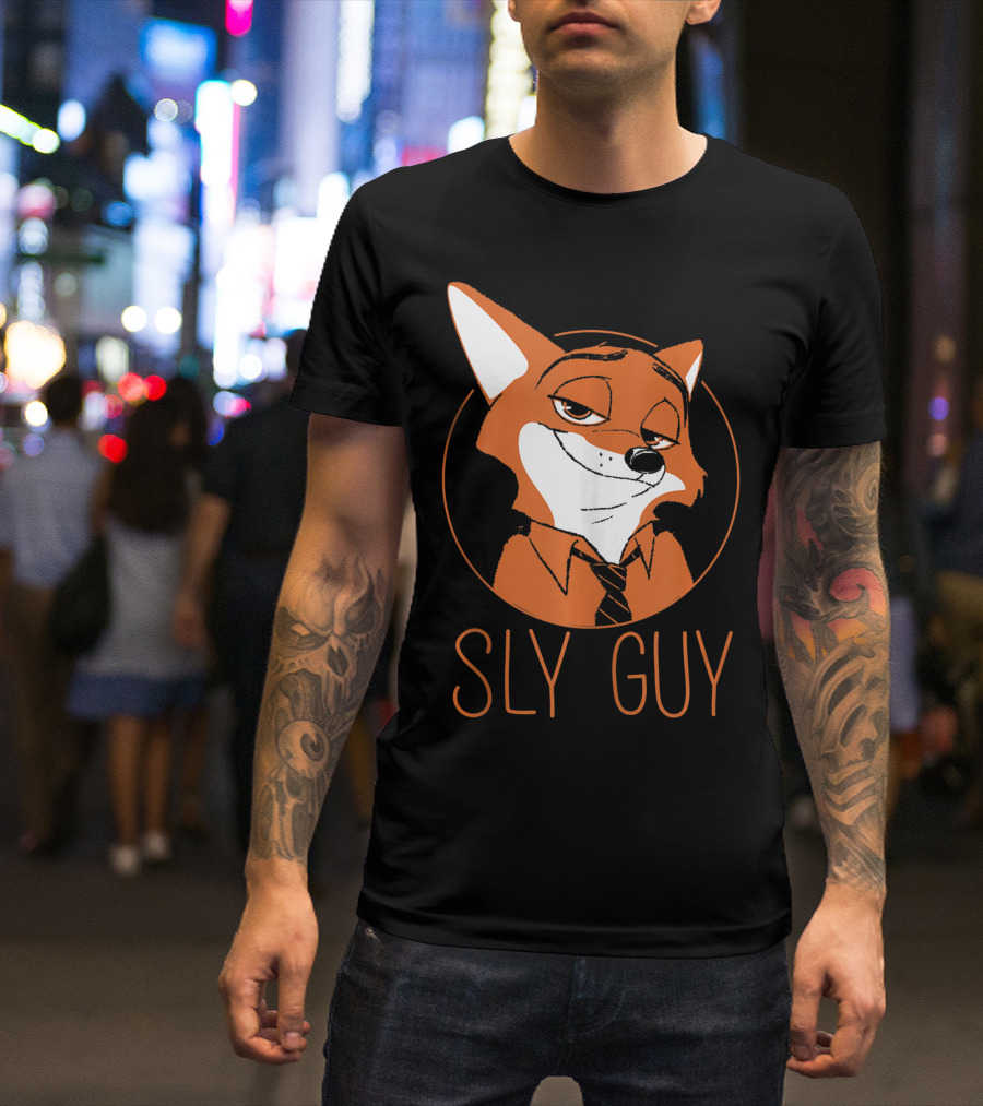 Sly Guy Disney Zootopia Nick Wilde Fox T-Shirt