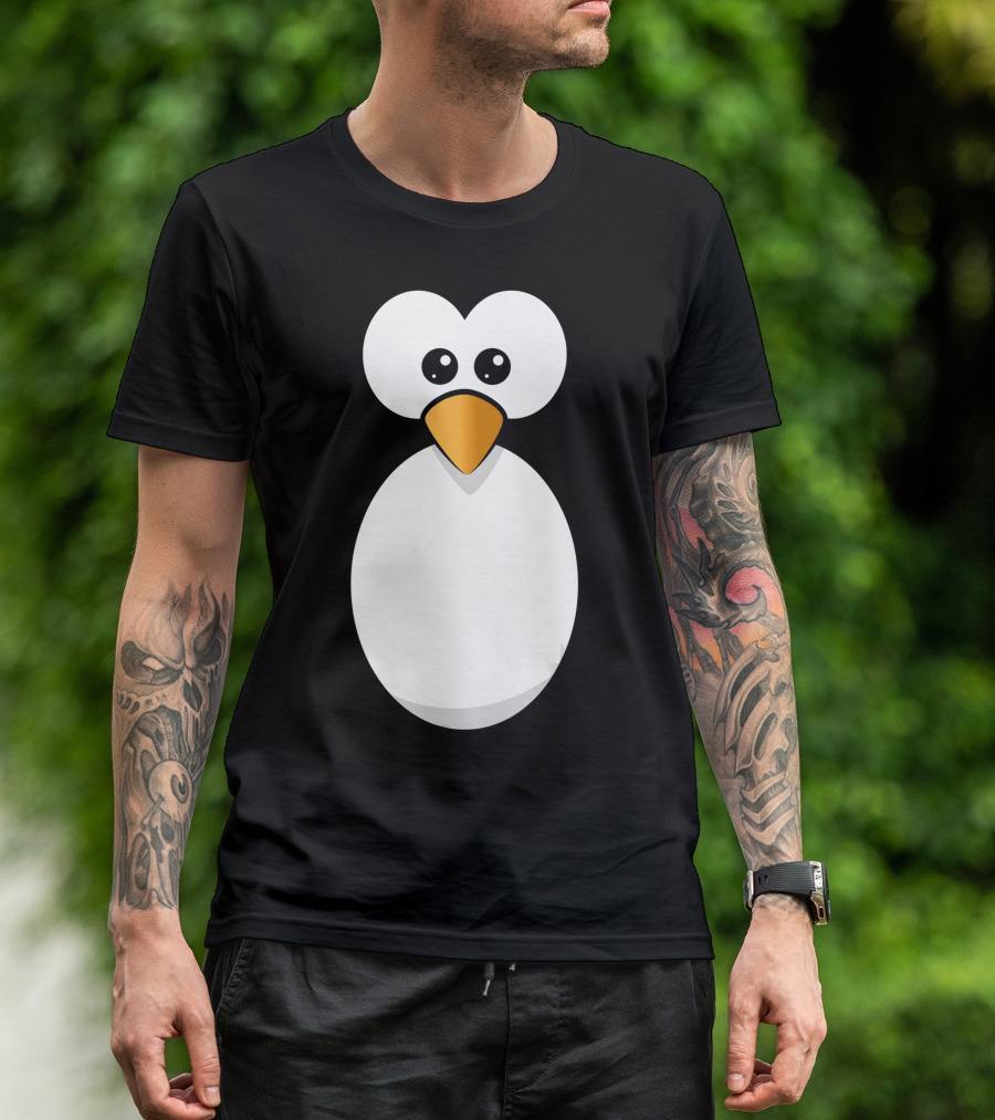 Funny Halloween Black Penguin Costume Penguin T-Shirt