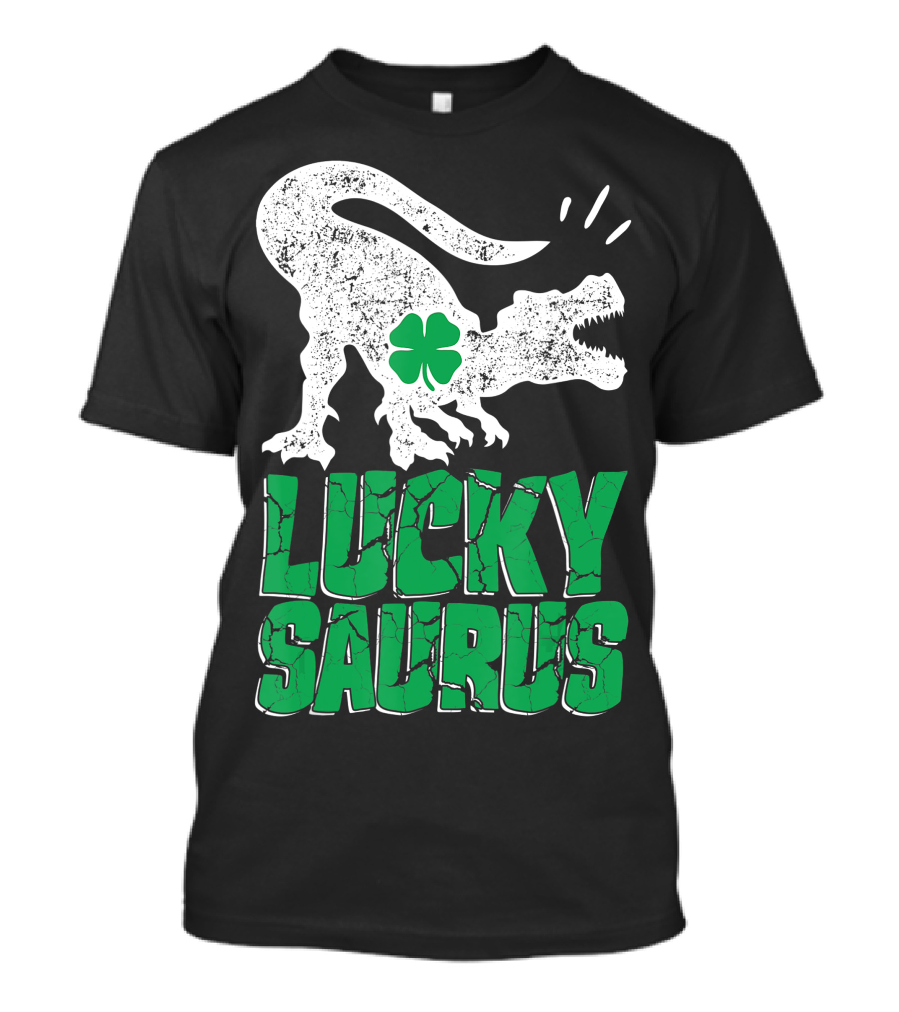 Luckysaurus Shamrock Dinosaur T-Shirt