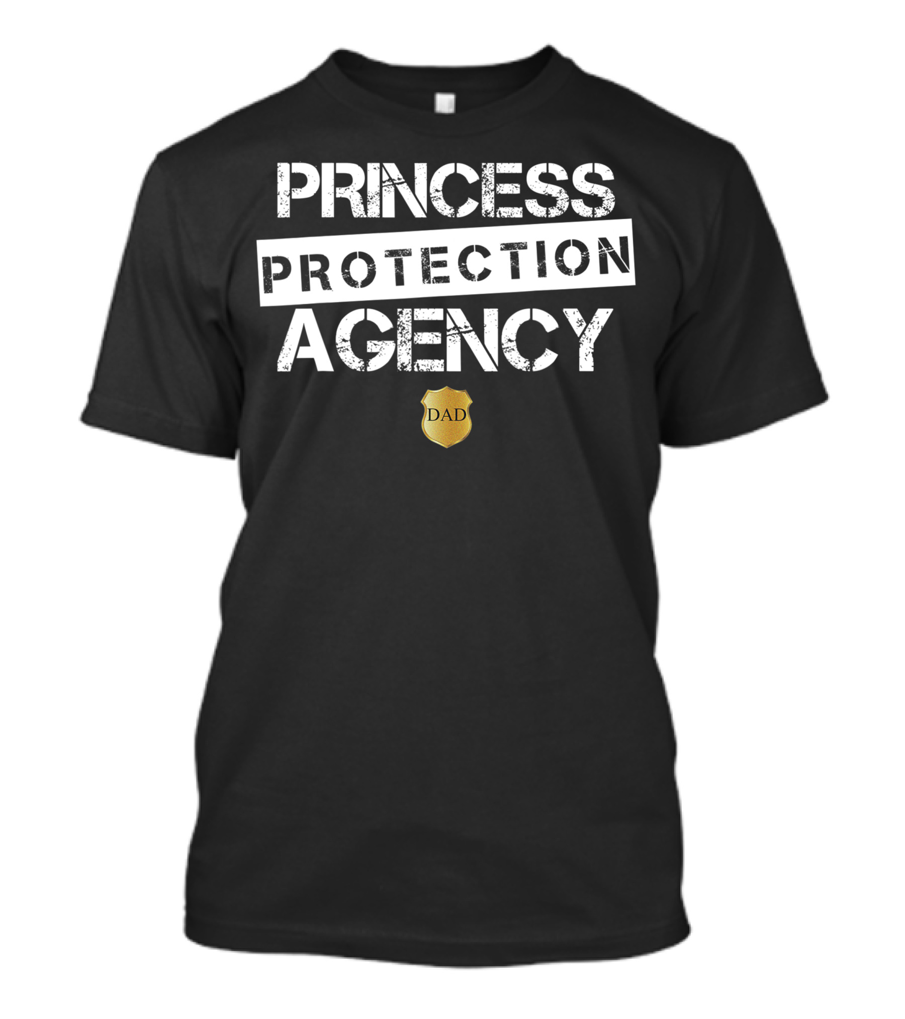 Princess Protection Agency Dad Shield Badge T-Shirt