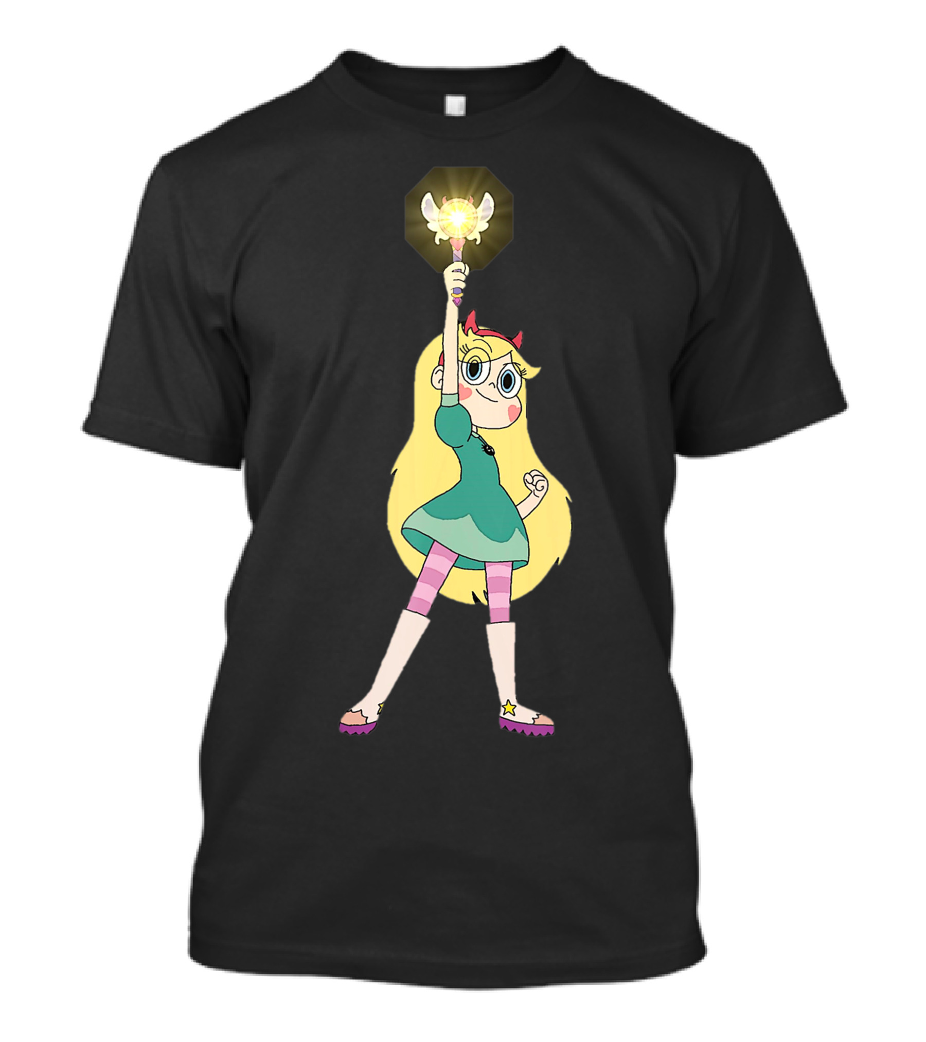 Star Butterfly Holding Wand Against The Forces Of Evil T-Shirt