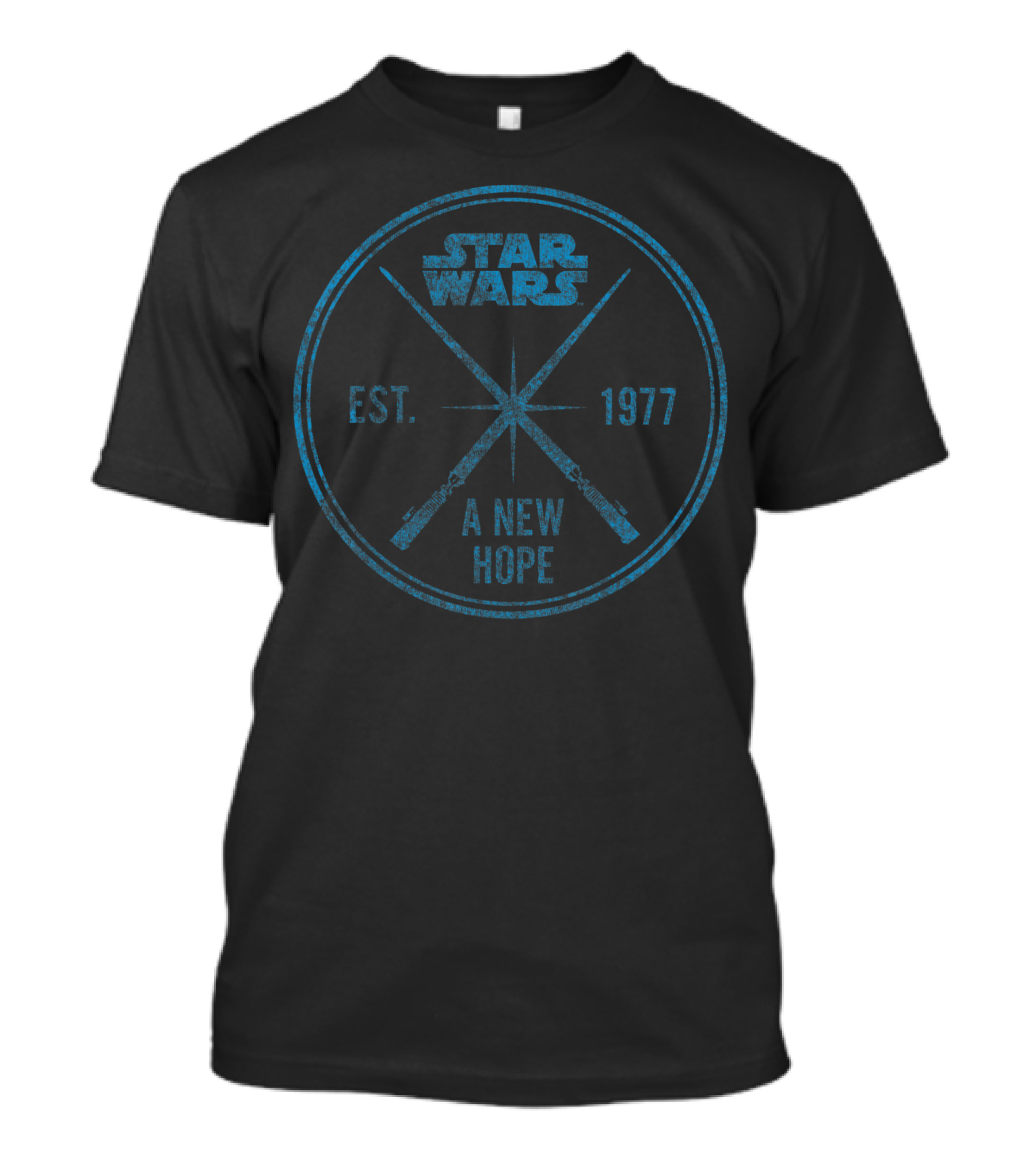 Star Wars A New Hope Est 1977 Vintage Crossed Lightsabers T-Shirt