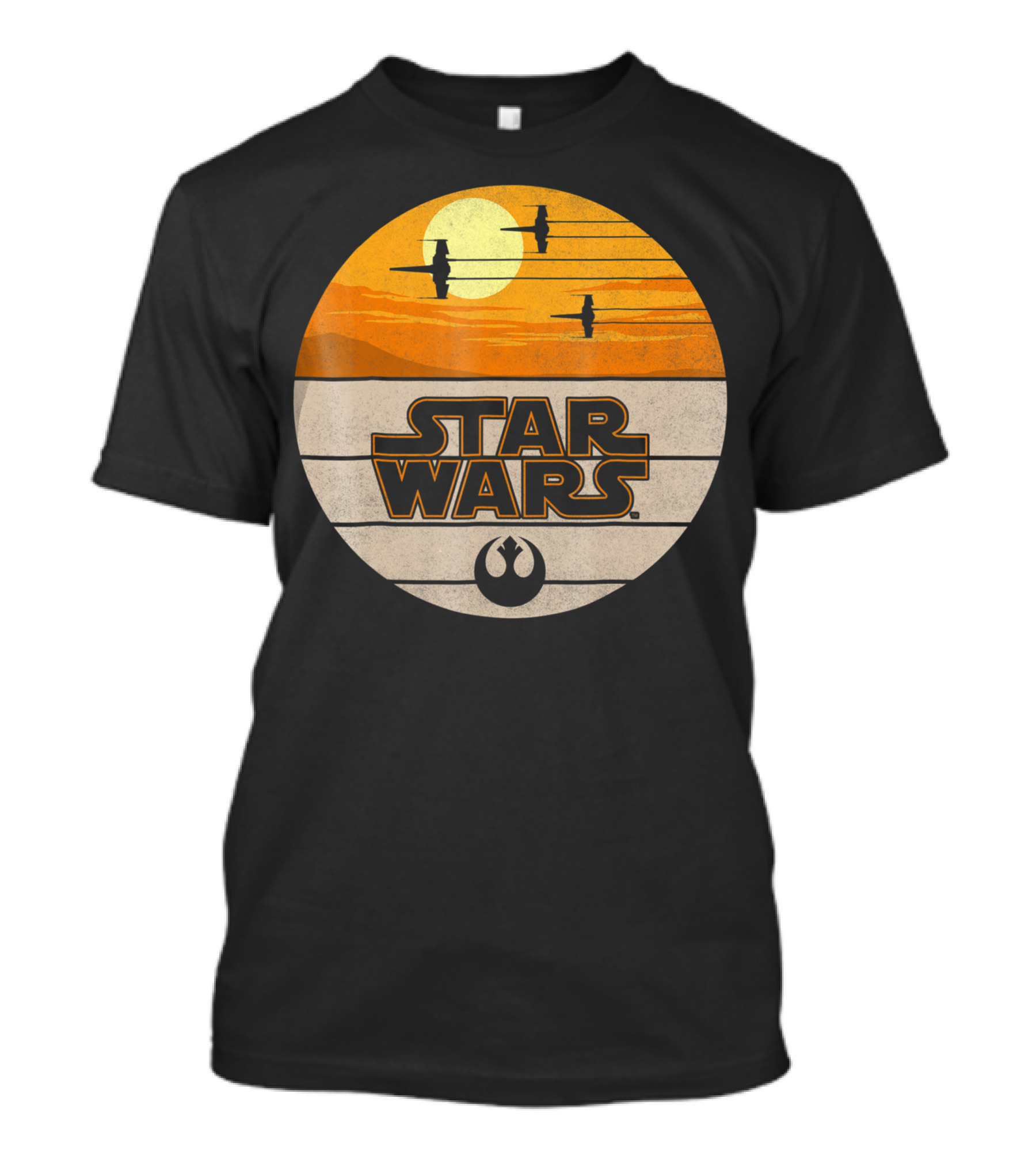 Star Wars X-Wing Sunset Last Jedi Rebel T-Shirt