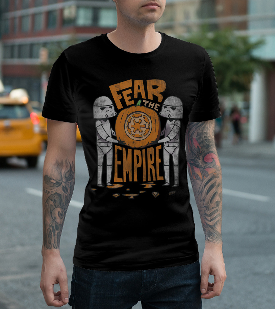 Fear the Empire Star Wars Stormtroopers Halloween Pumpkin T-Shirt