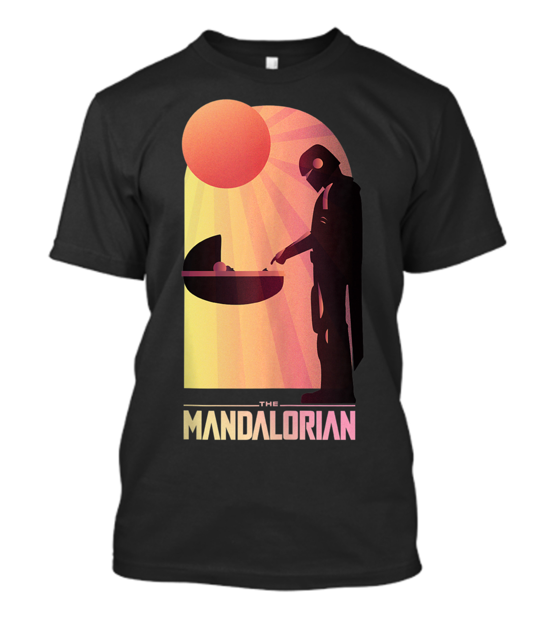 The Mandalorian The Child Sunset Meeting Star Wars T-Shirt