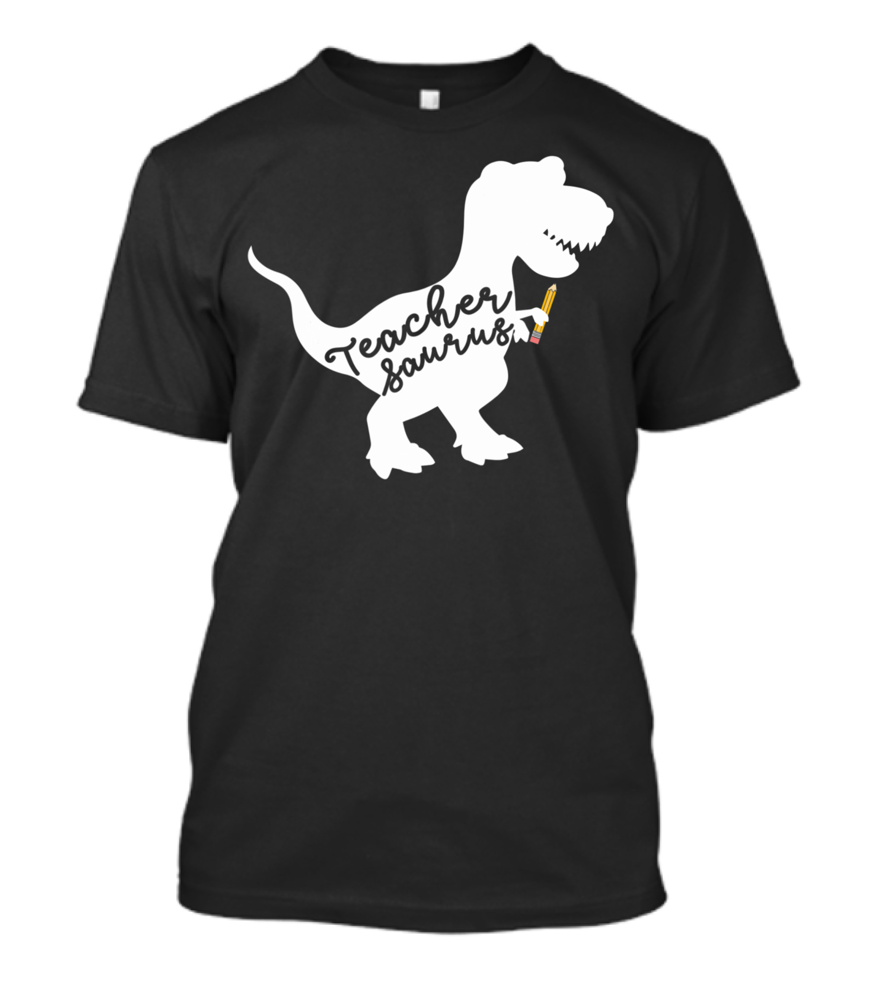 Teacher Saurus Dinosaur With Pencil T-Shirt