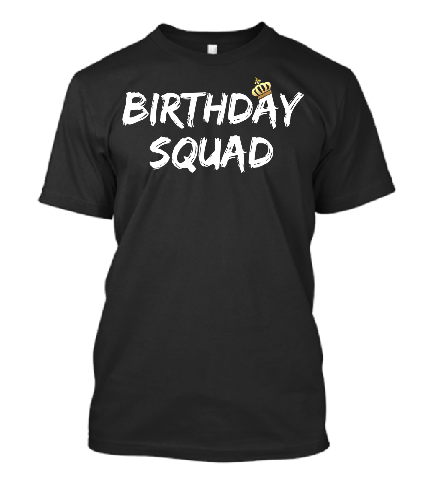 Birthday Squad Cool Funny Team Bday Boy Girl Crown T-Shirt