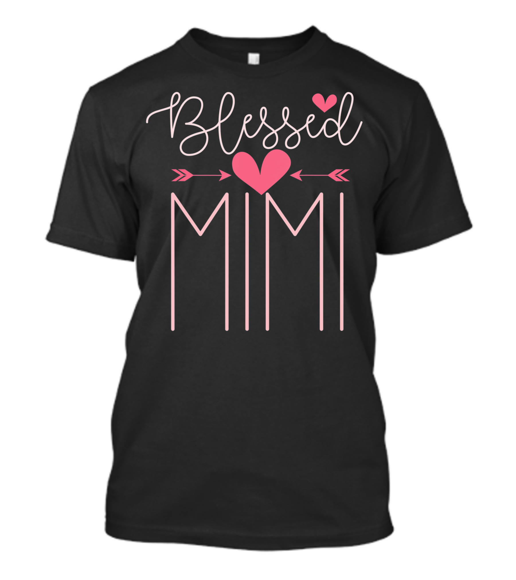 Blessed Mimi Heart Arrows Grandparents Day Womens Mimi T-Shirt